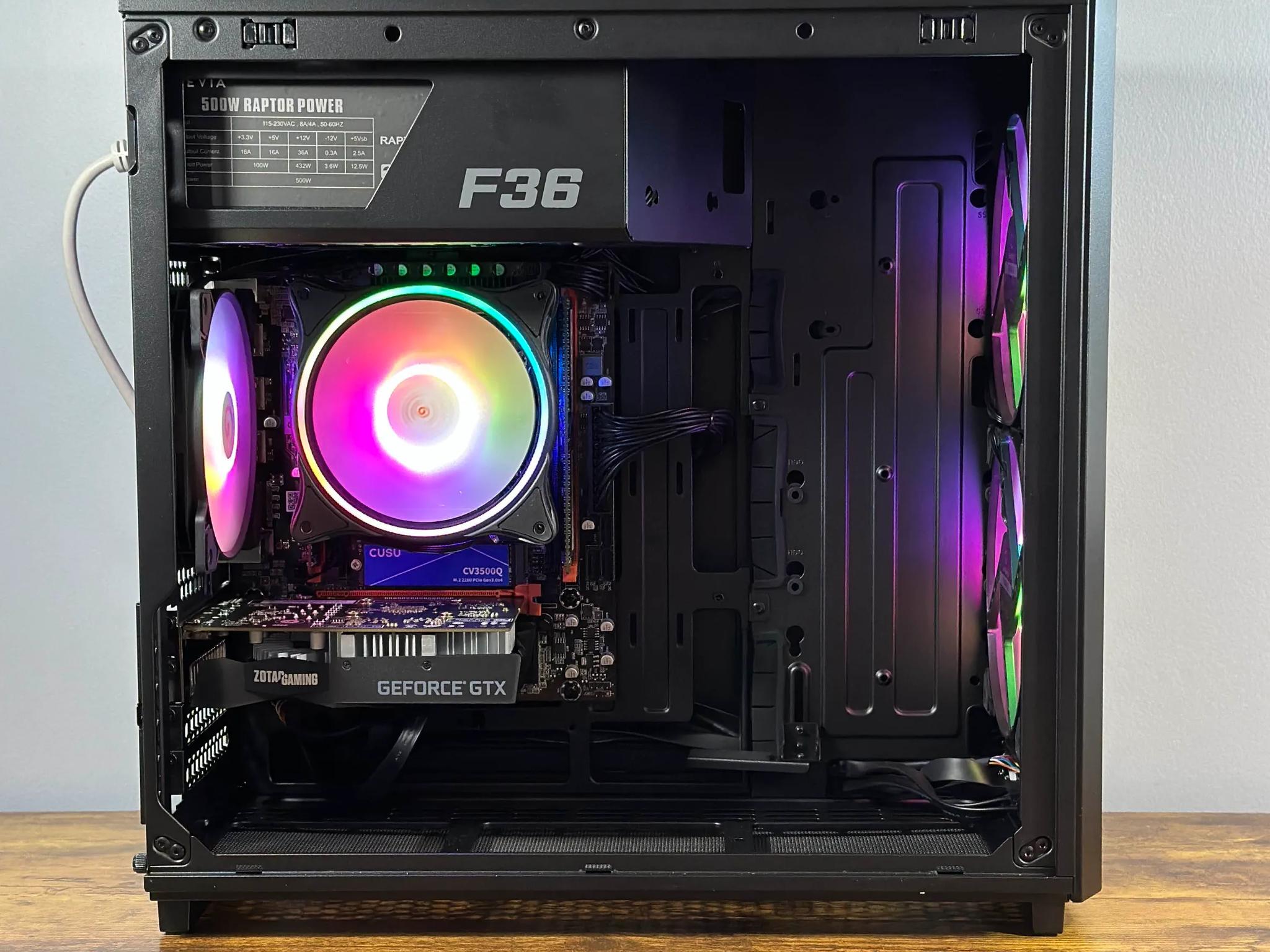 Intel i7 6 Core | GeForce GTX 1650 | 32GB RAM | 512GB SSD | WIFI | 1080p Black Gaming PC