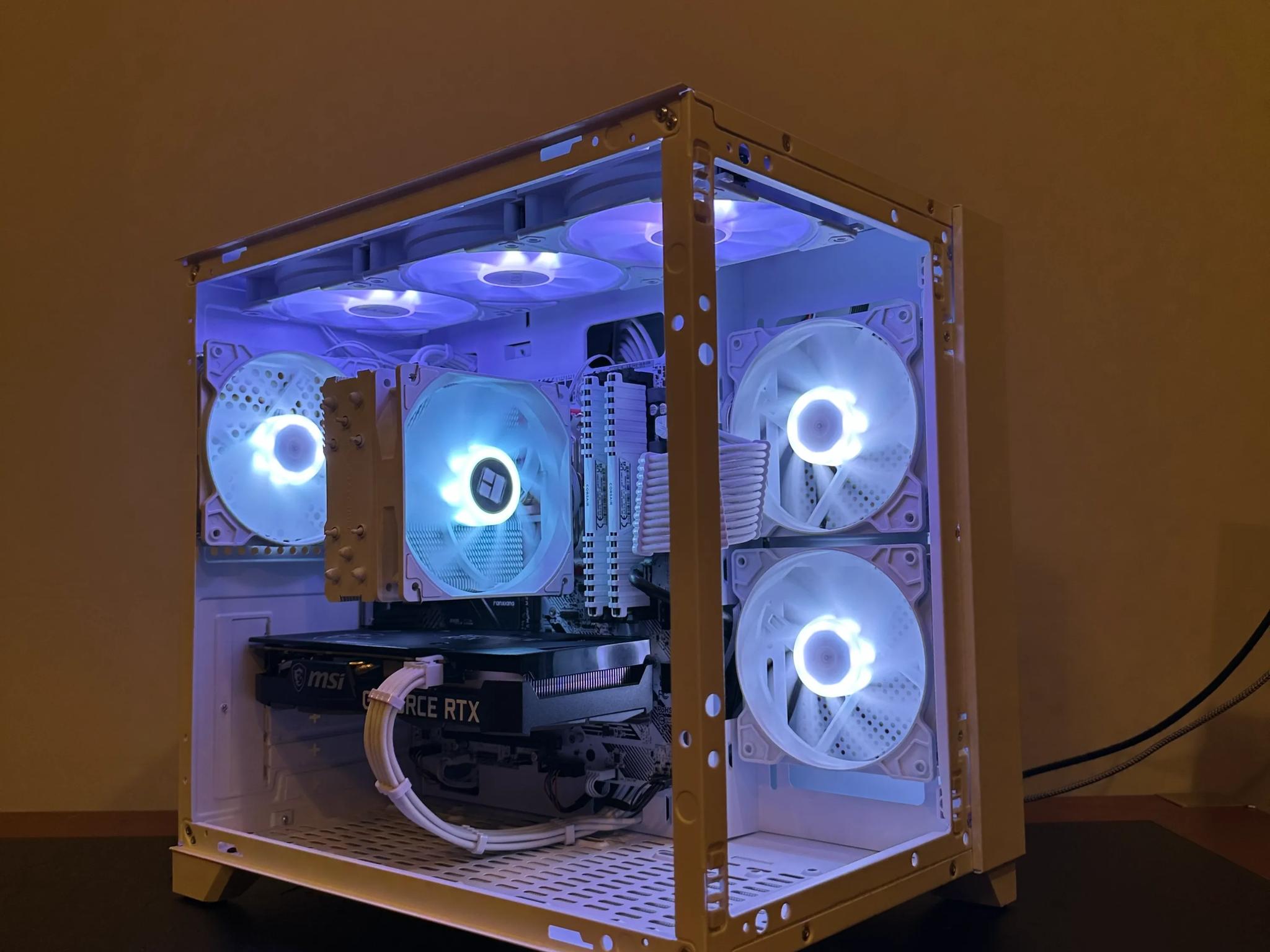 🤍 Price to Performance PC | RTX 3060 Ti | Ryzen 5 5600X | White Aesthetic | Full ARGB Control🤍