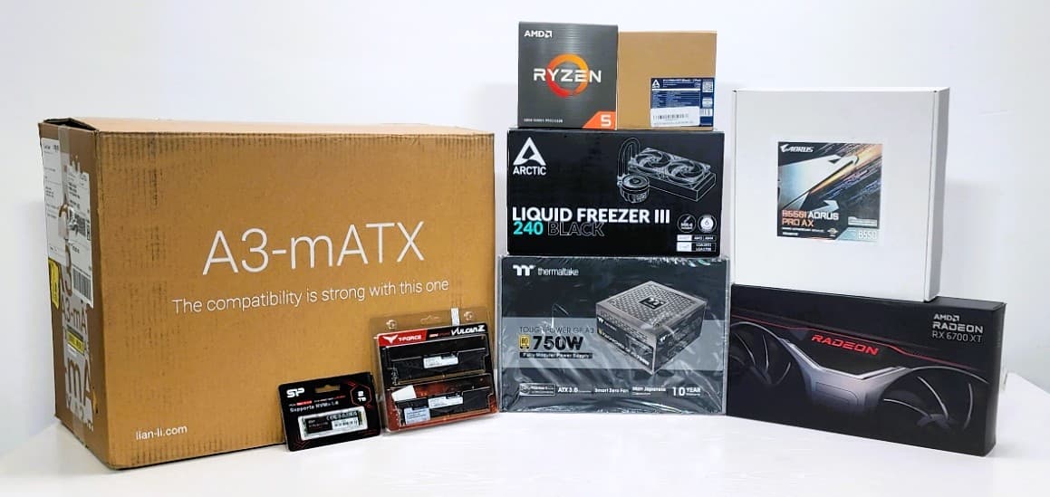 NO RGB Small Custom Gaming PC - 5600X/RX 6700XT - READ DESCRIPTION!!!