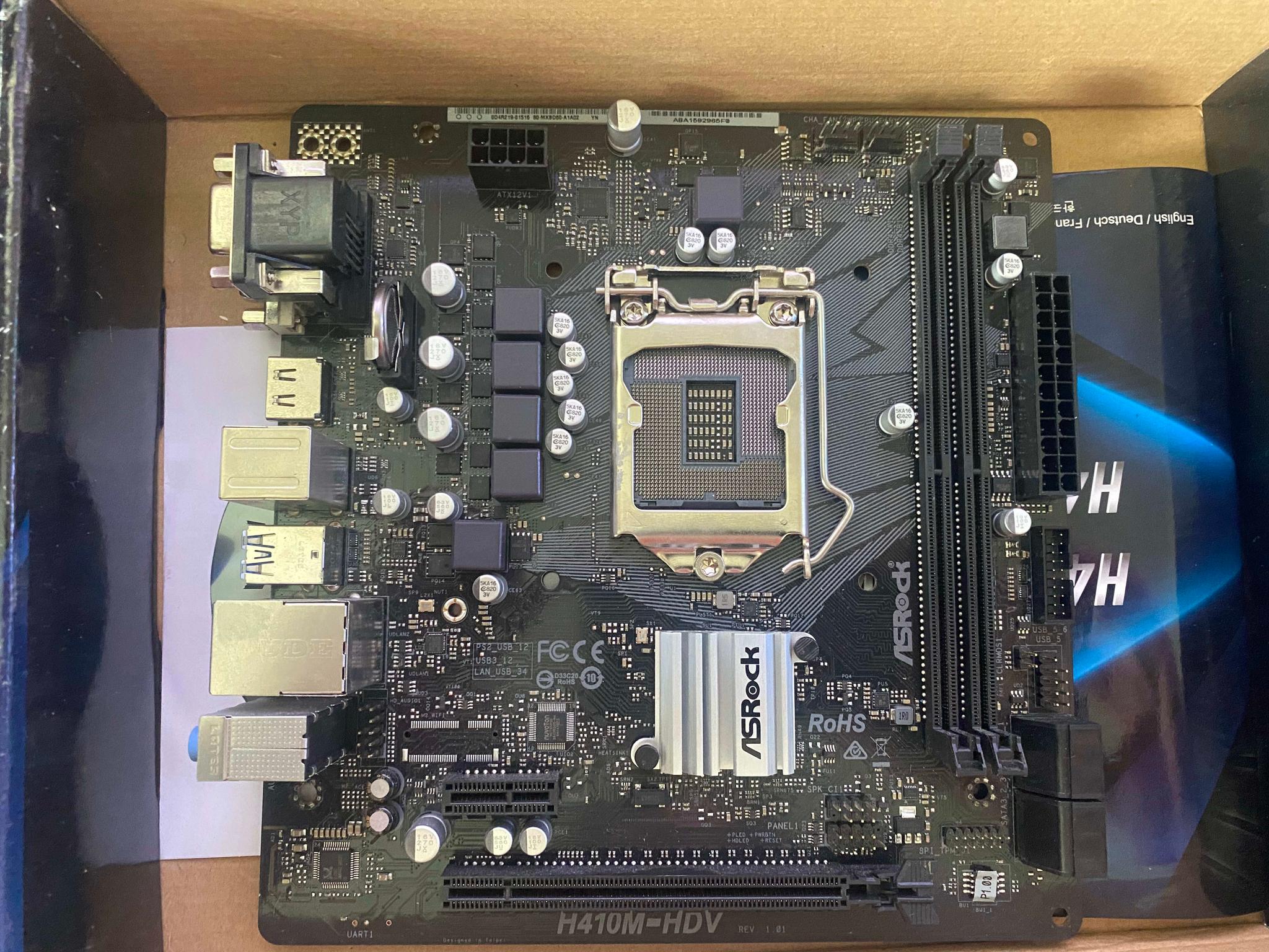 Asrock H410 Micro Atx Budget 10th gen Motherboard 