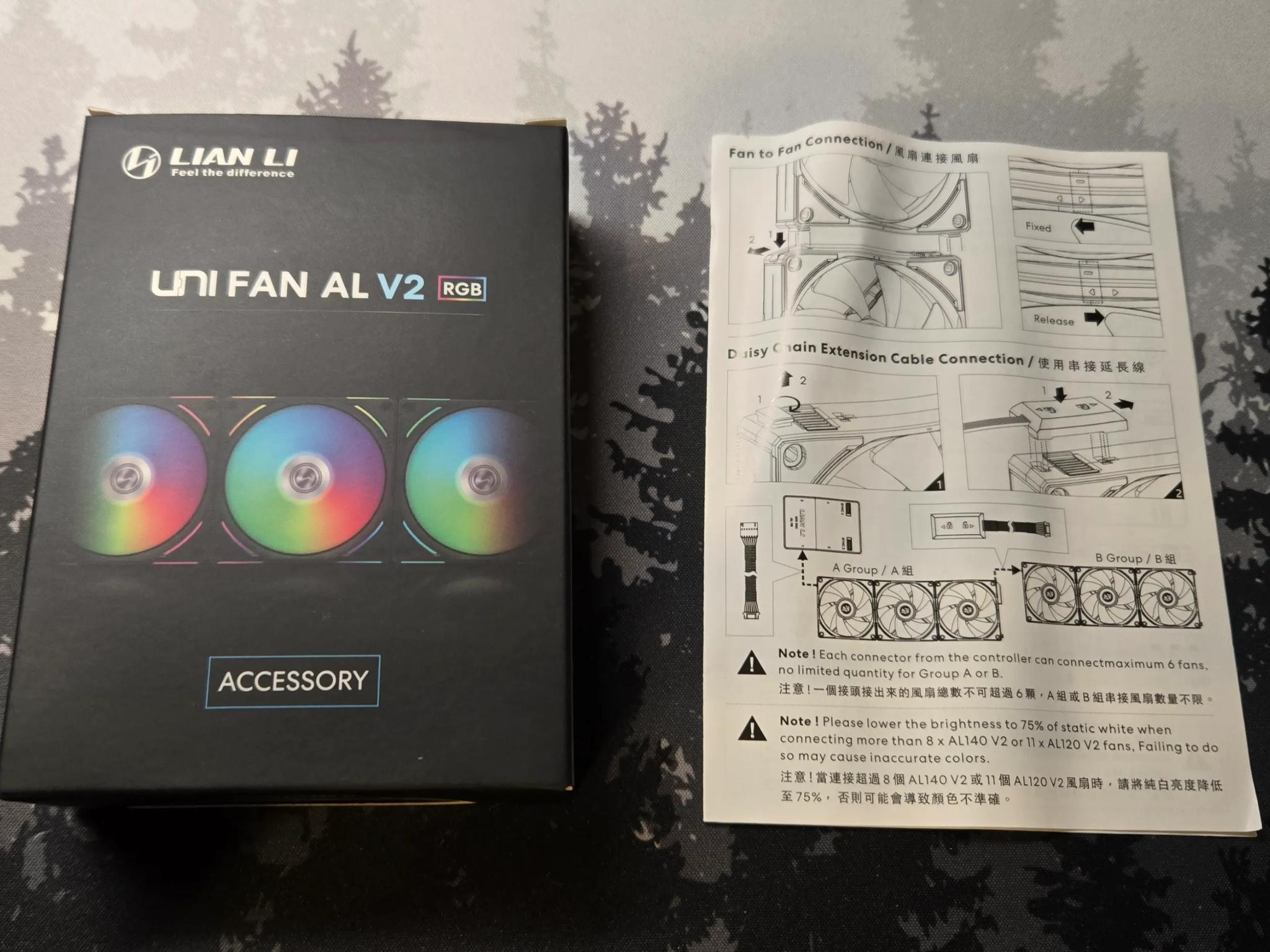 Lian Li UNI FAN AL120 V2 (3-Pack) (White Edition)