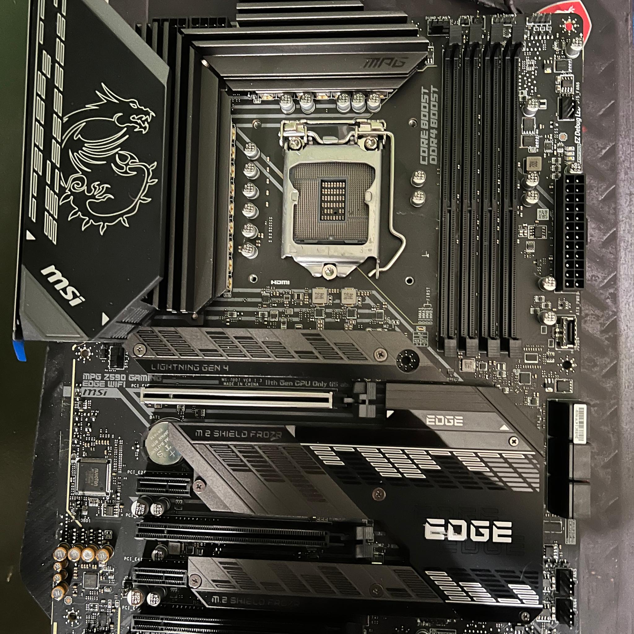 MSI Z590 Gaming Edge Wi-Fi (Bent pins)
