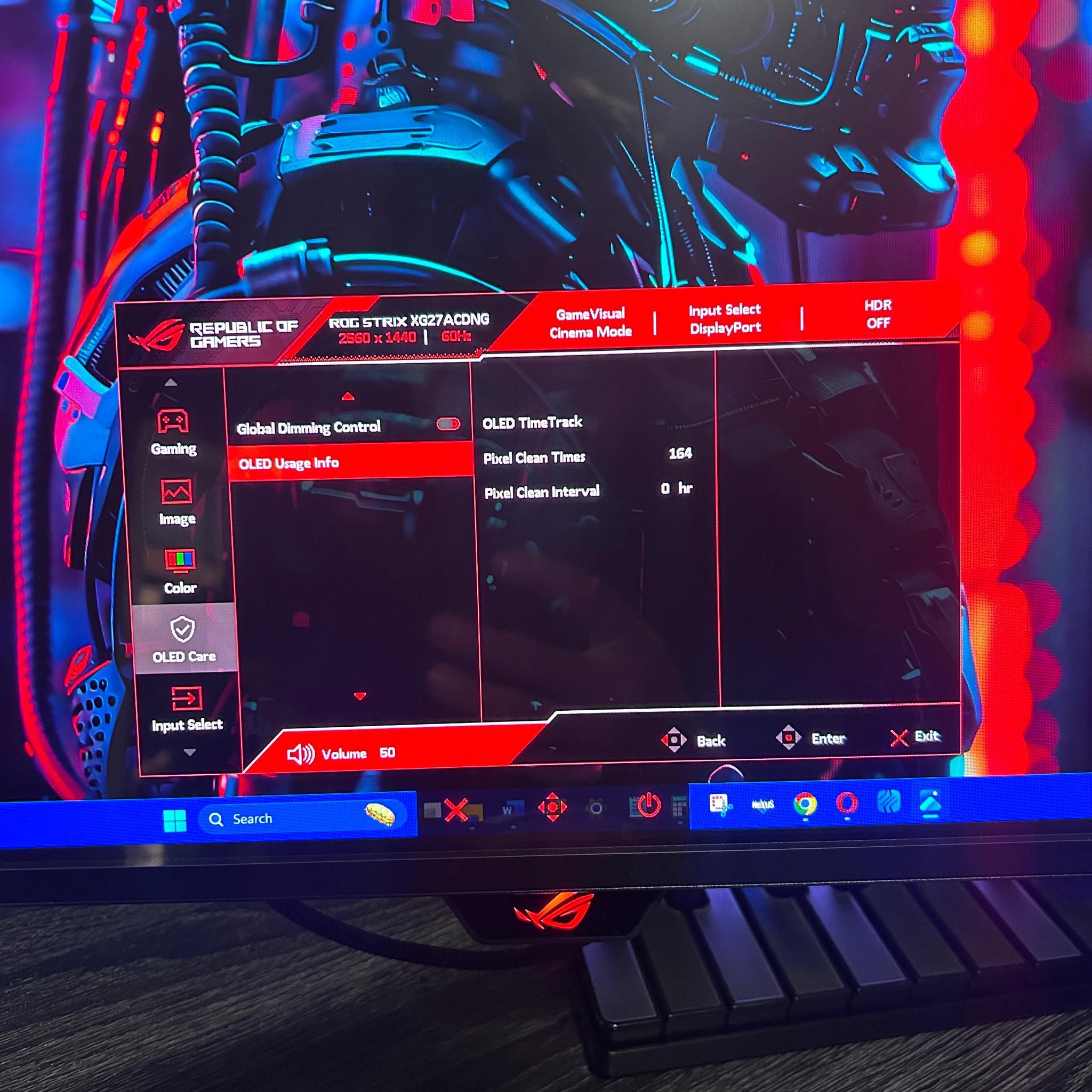 ASUS RoG 27" (360hz) OLED 2K (2560x1440p) Gaming Monitor (Screen Protector Film Still Attached!)
