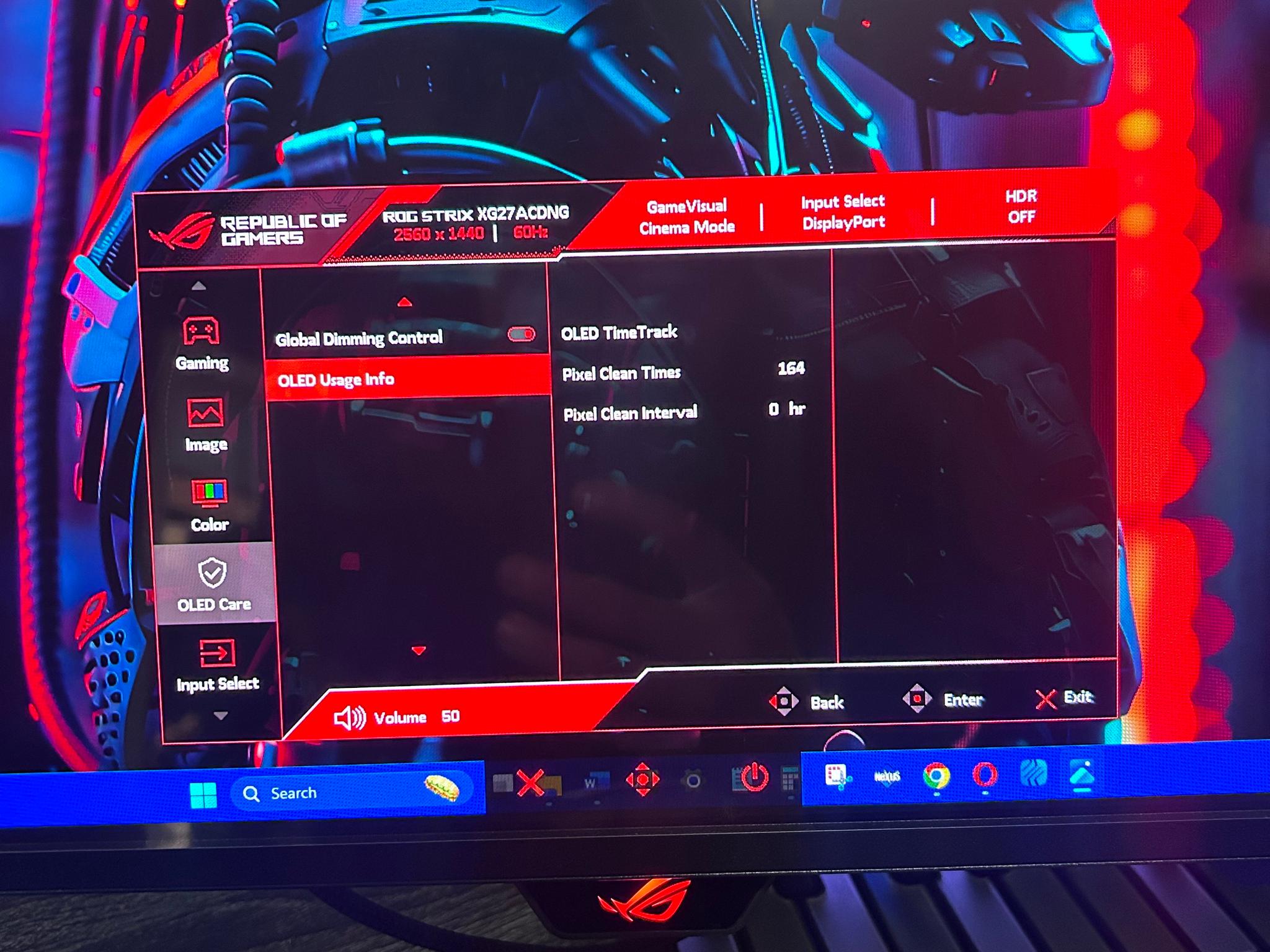 ASUS RoG 27" (360hz) OLED 2K (2560x1440p) Gaming Monitor (Screen Protector Film Still Attached!)