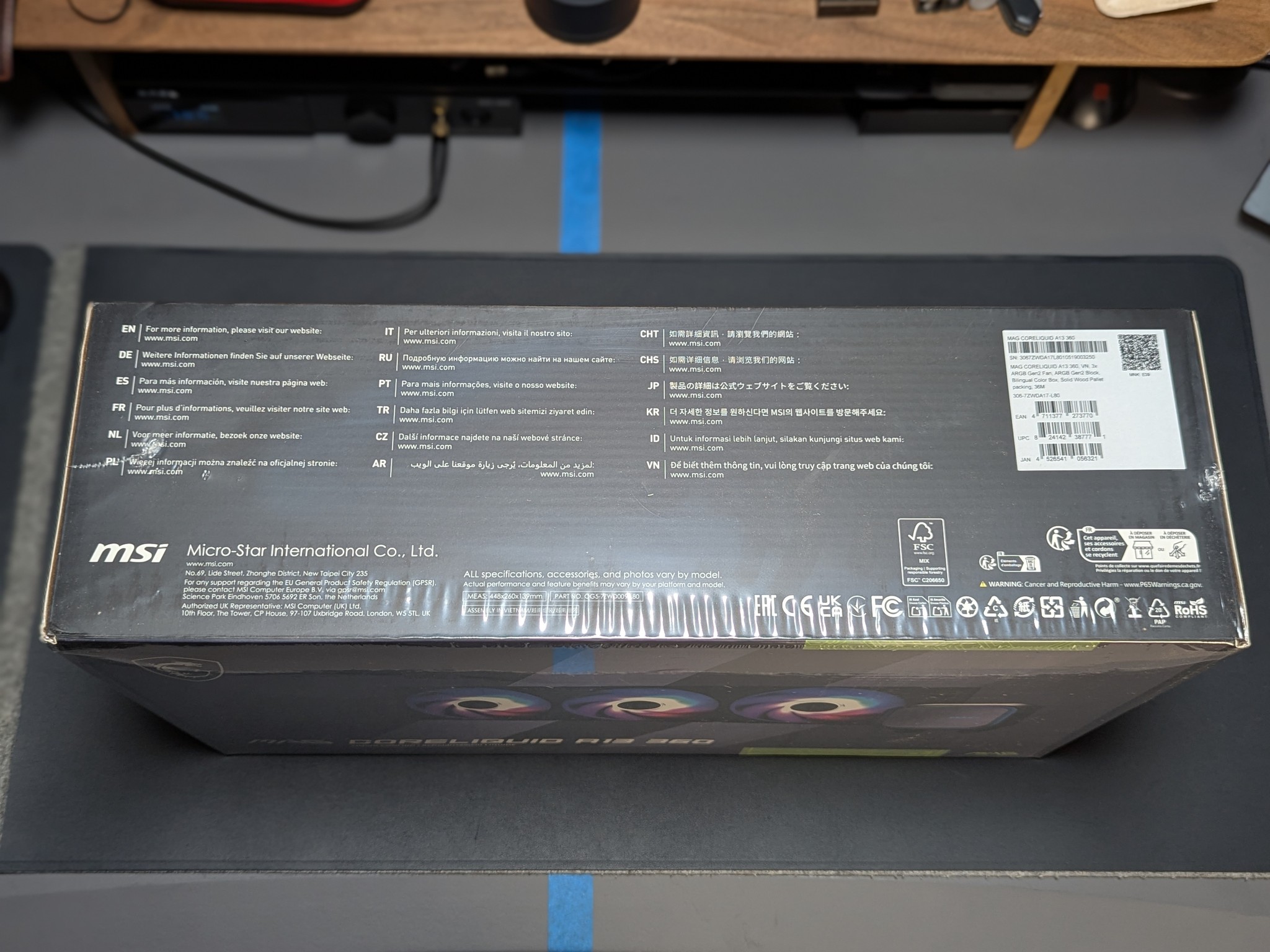 MSI MAG Coreliquid A13 360 Black AIO ARGB Liquid Cooling w/ 360mm Radiator - LGA 1700/1851/AM5/AM4