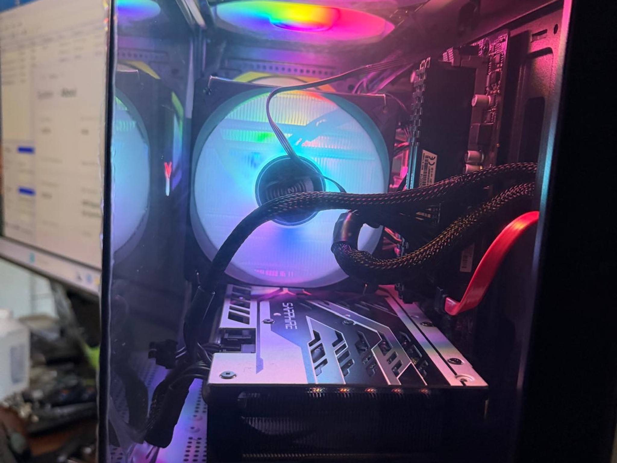 Gaming PC Ryzen 5 1600 RX 570 8GB 16GB RAM 500GB NVMe SSD + 1TB HDD RGB Win11