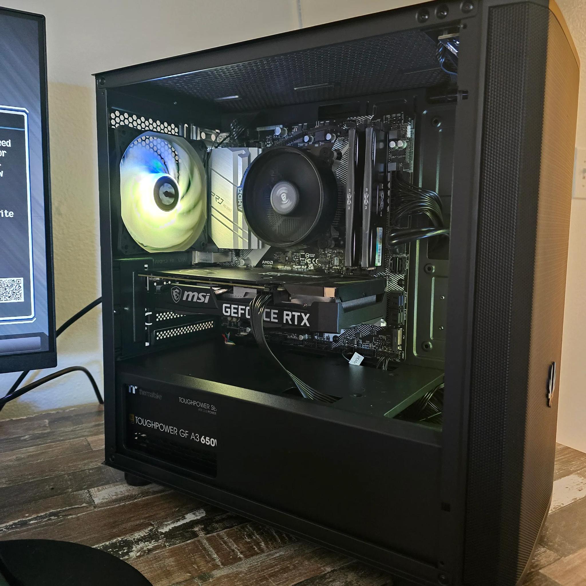 Mighty little AMD/Nvidia gaming machine with WiFi adapter included.