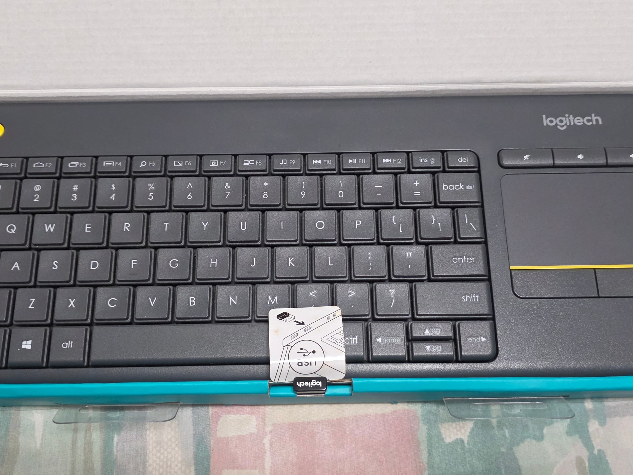 Logitech K400 Plus Wireless Touch TV Keyboard with Easy Media Control