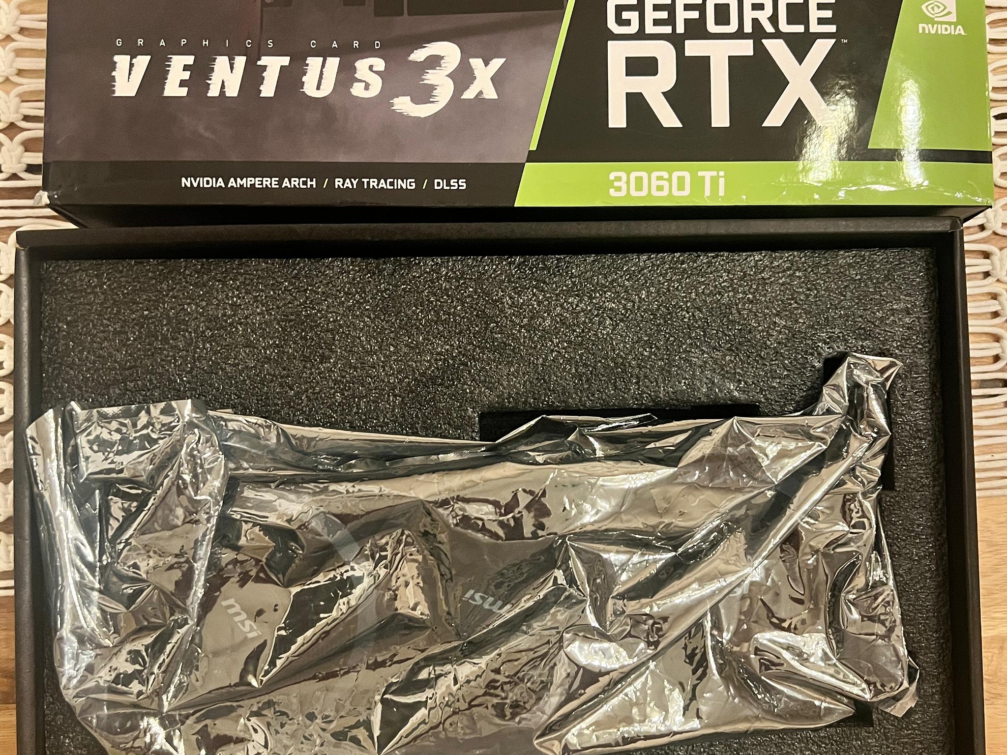 3060 ti | MSI ventus 3x | like new with box