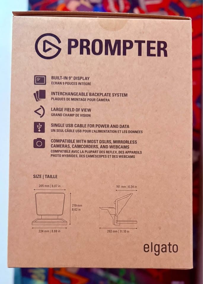 Elgato Prompter | Teleprompter with Built-in Screen | Complete in Box