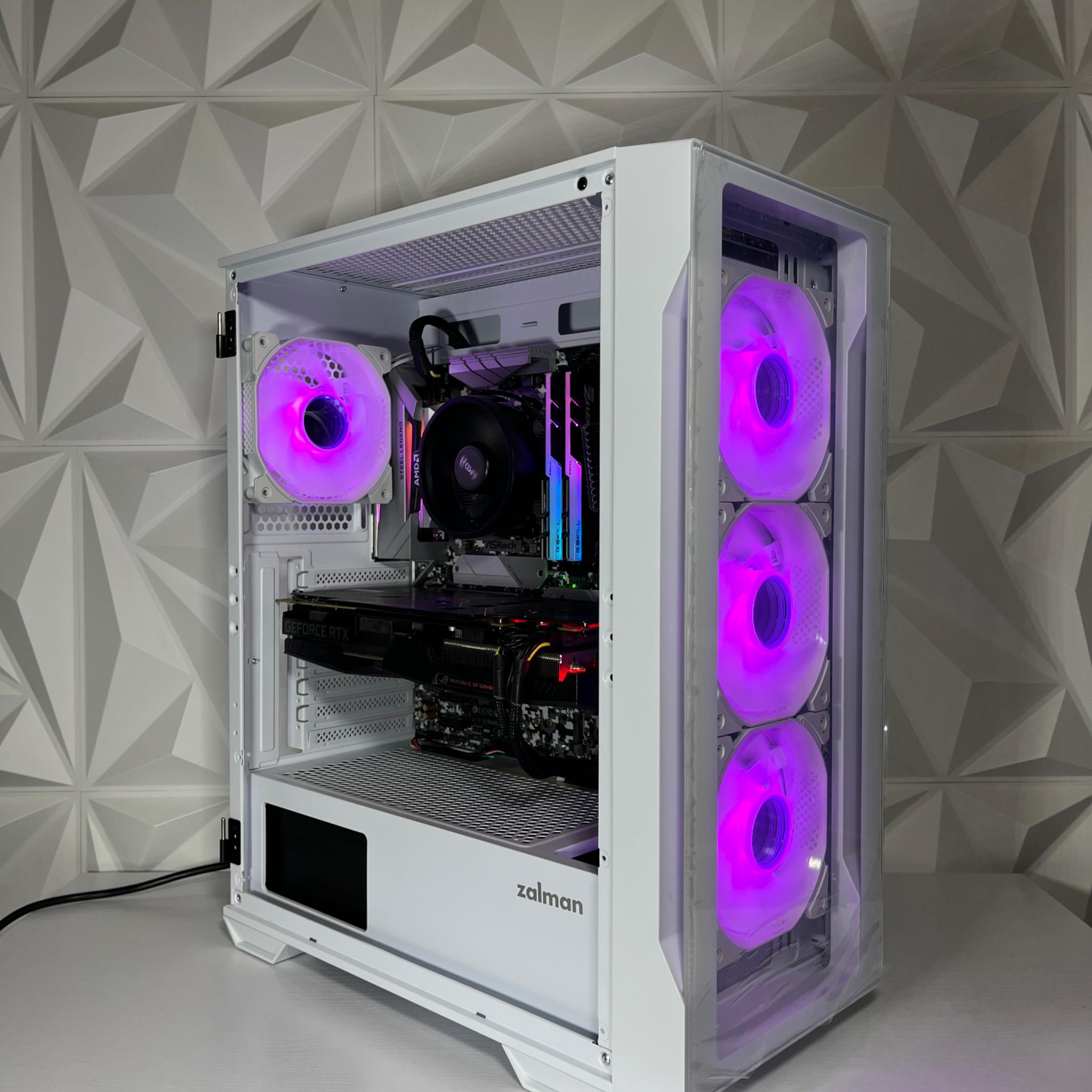 RTX 2060 6GB, Ryzen 7 2700X, 16GB RAM | White RGB Gaming Computer/PC