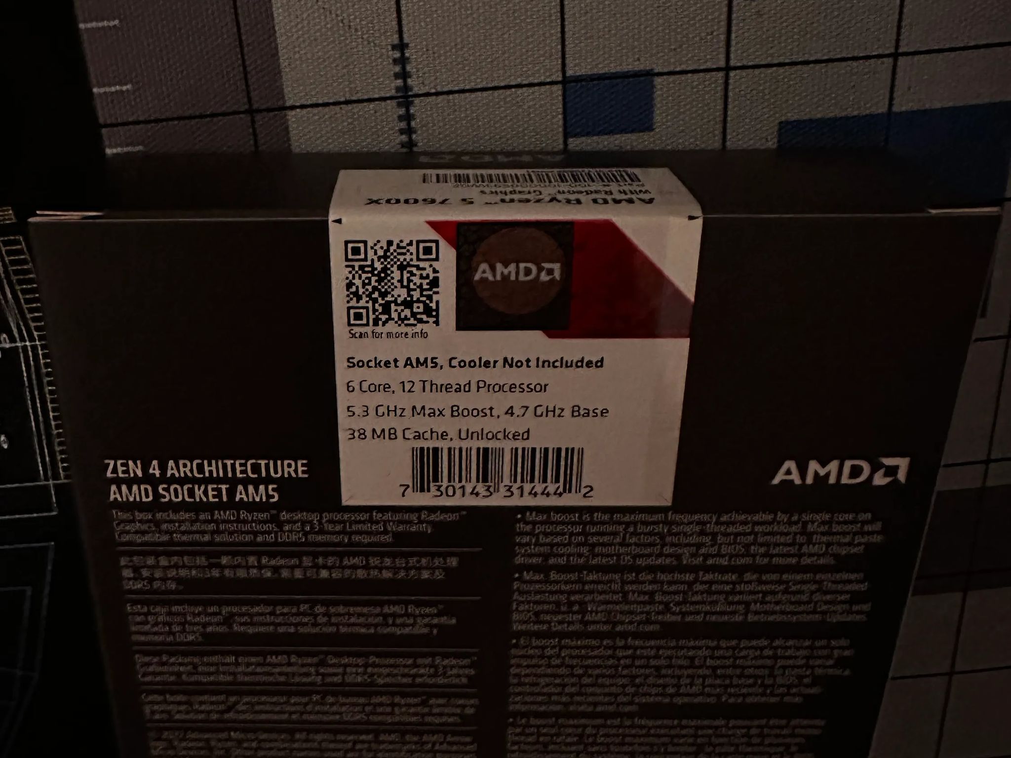 BNIB AMD Ryzen 5 7600x AM5