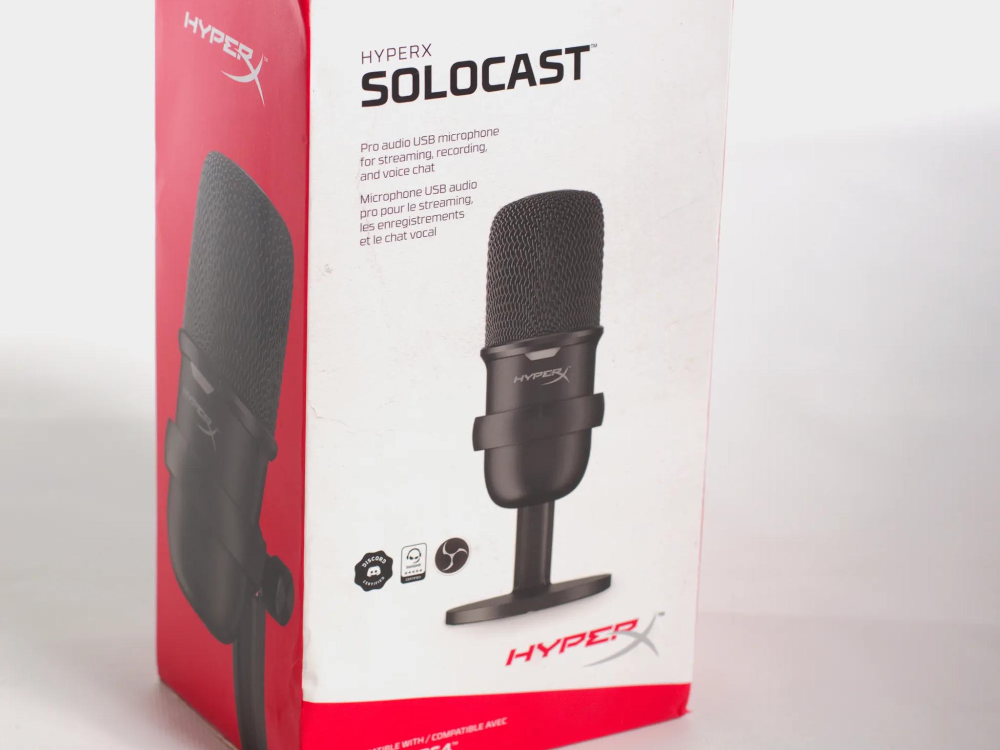 HyperX SOLOCAST USB Condenser Microphone - Black - New