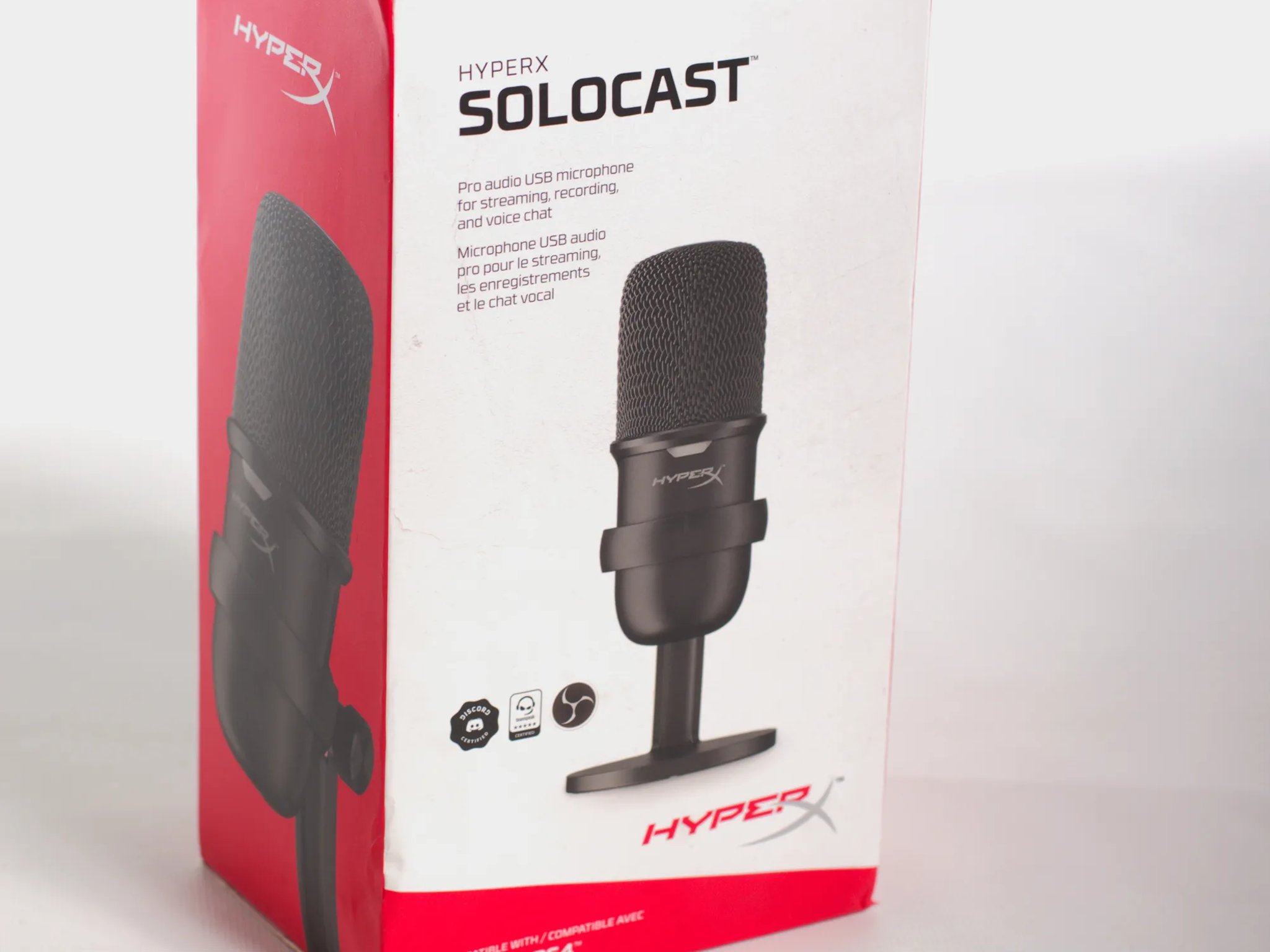 HyperX SOLOCAST USB Condenser Microphone - Black - New