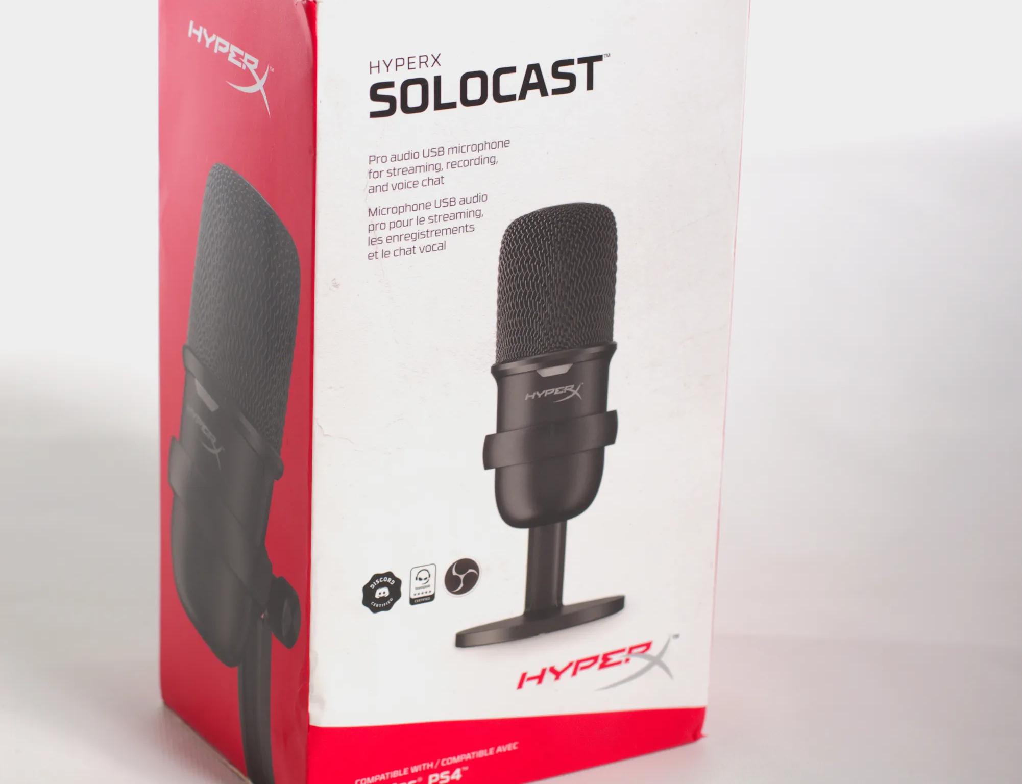 HyperX SOLOCAST USB Condenser Microphone - Black - New