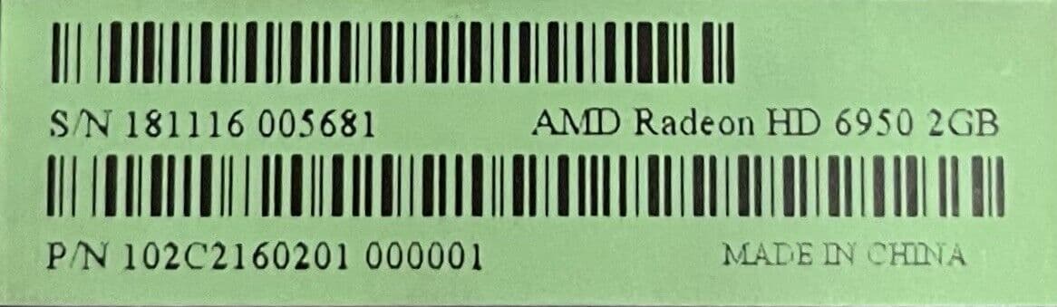 4x AMD Radeon HD 6950 2GB (4x Lot)