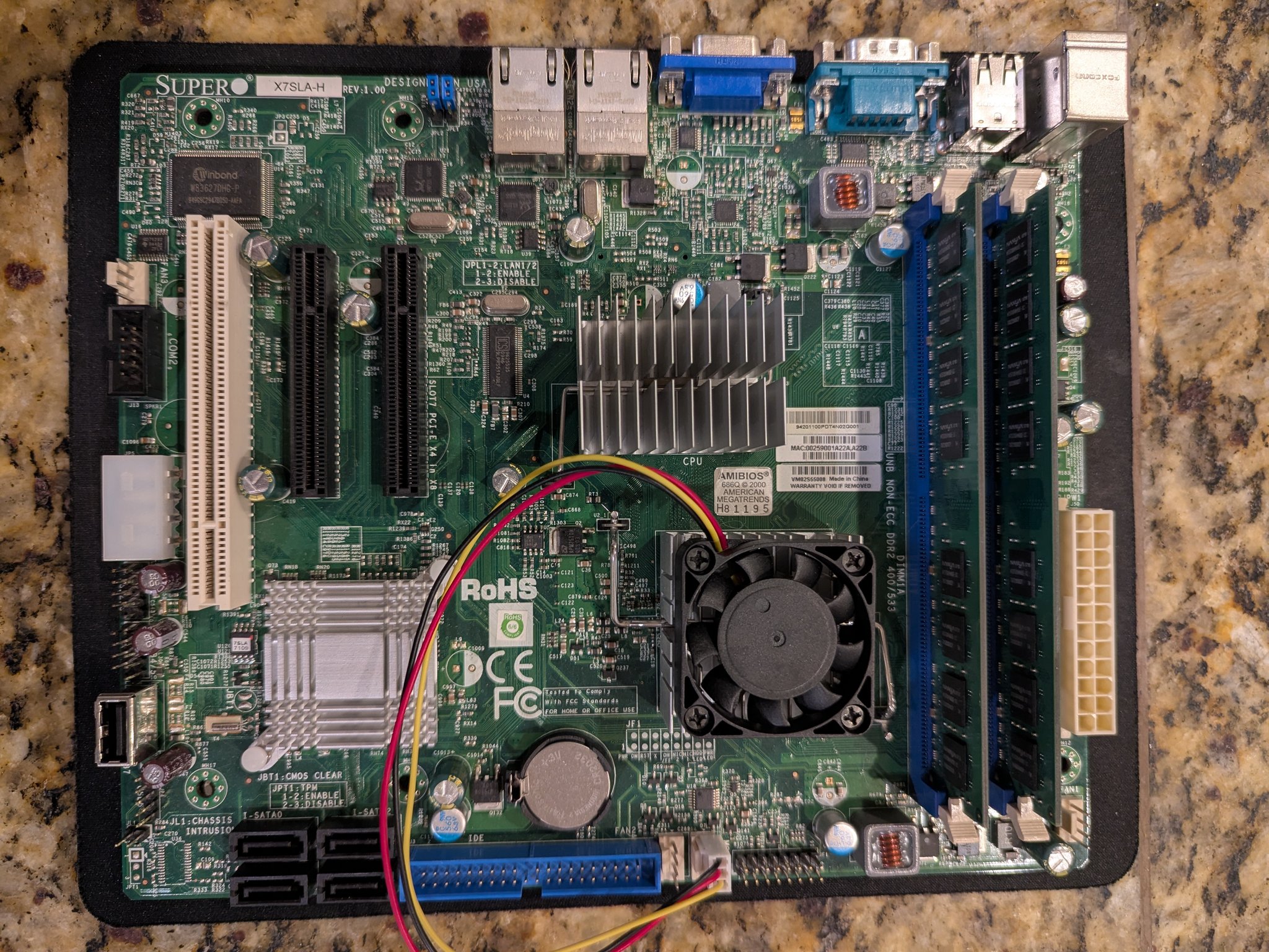 Supermicro MDB-X7SLA-H Server Motherboard Intel Atom 330 1.6GHz 2GB DDR2 FlexATX mATX