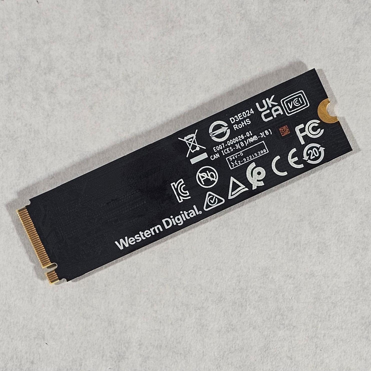 1TB NVMe M.2 SSD WD Black SN770