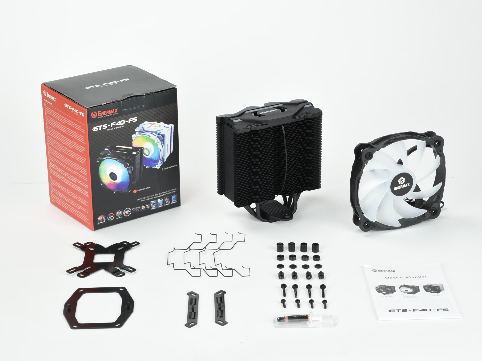 Enermax ETS-F40 140mm ARGB CPU Air Cooler -  LGA 1700 & AM5 Kit Included