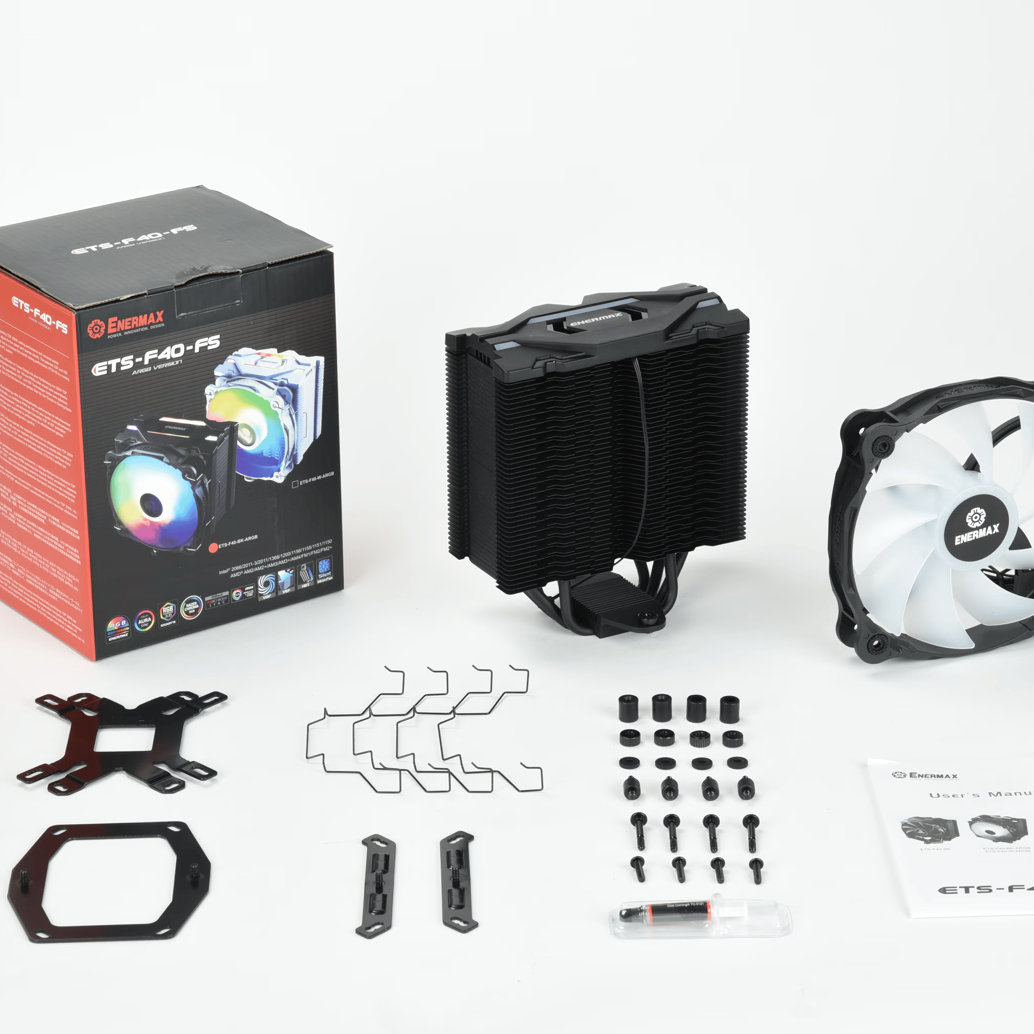 Enermax ETS-F40 140mm ARGB CPU Air Cooler -  LGA 1700 & AM5 Kit Included