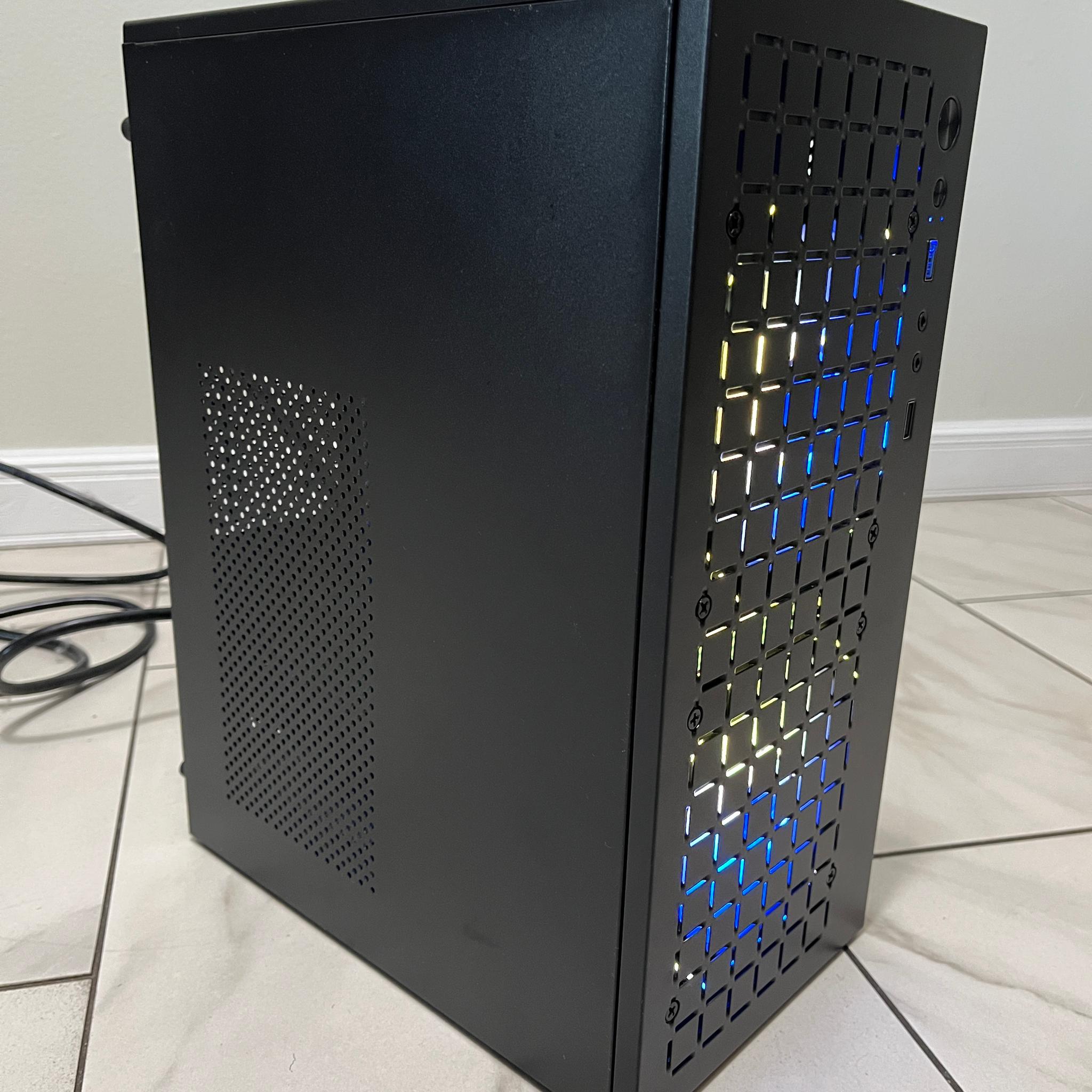 NVIDIA RTX 2060 Super, Intel Core i3-9100f, 16GB RAM, 1 TB Storage - Small Gaming PC w/ Wi-Fi & BT