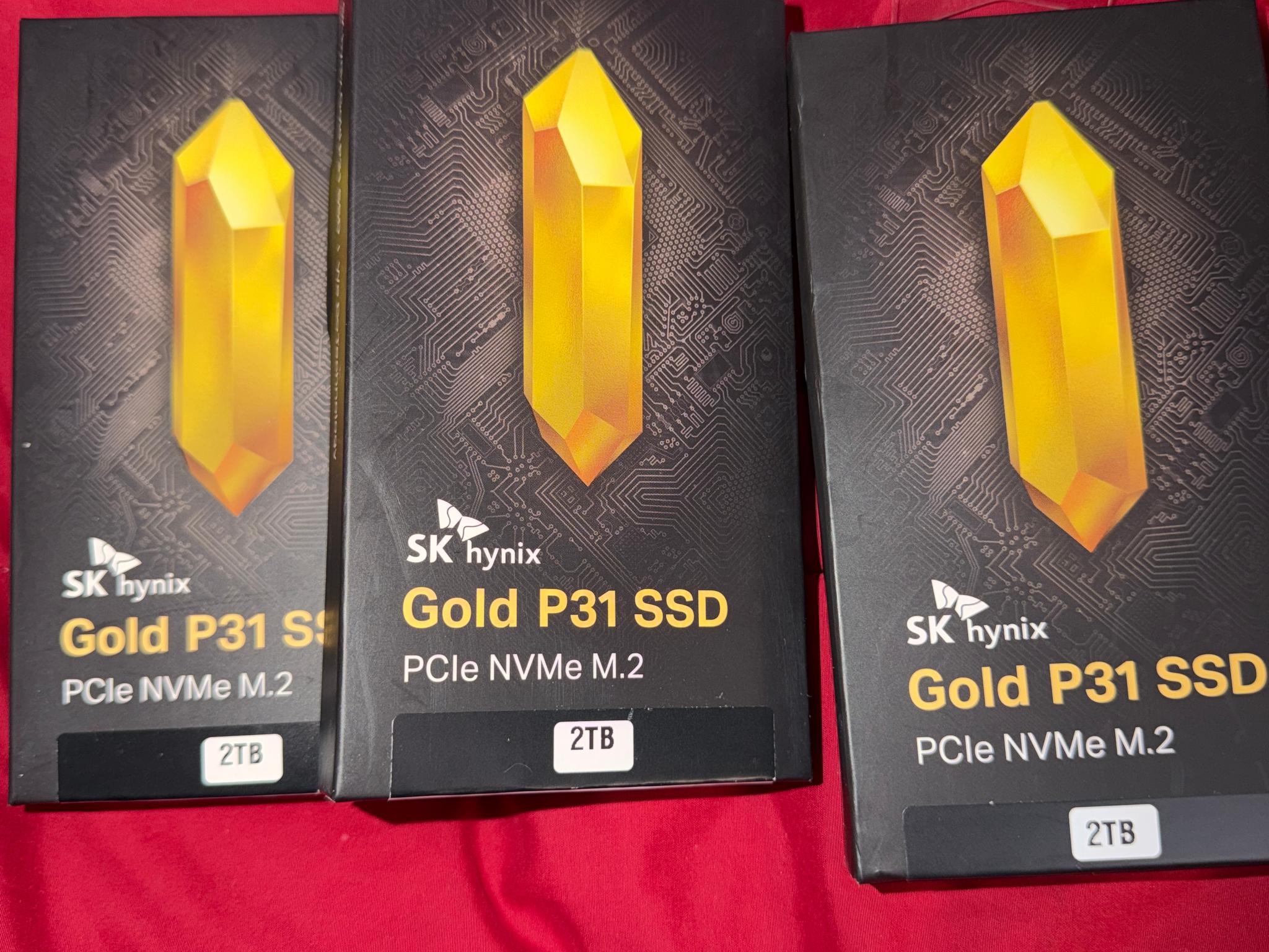 2TB SK Hynix NVMe SSD New In Box Gold P31 SSD