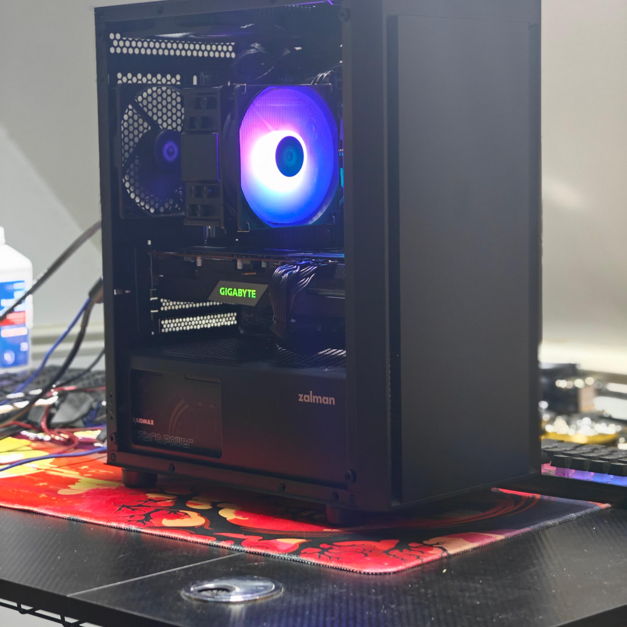 1440P GAMING PC|AMD RYZEN 5 5600|16GB DDR4 3200|1TB NVME SSD|GIGABYTE AMD RX 5700 XT|WIN 11 HOME