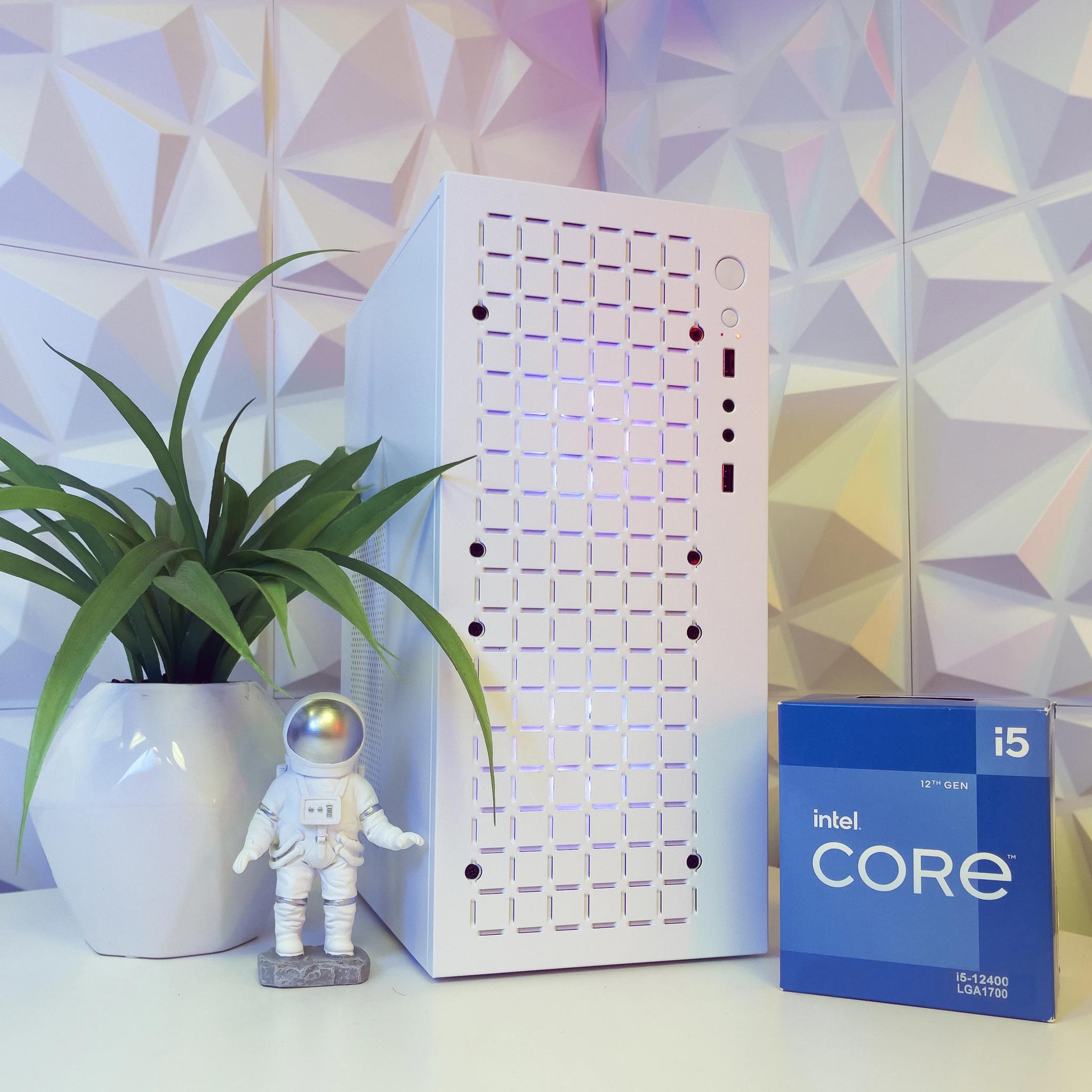 🏢The Optimite White Gaming PC🏢 GTX 1650 Super 4GB | i5-12400 | 16GB DDR4 | 512GB M.2 | Win 11 Home