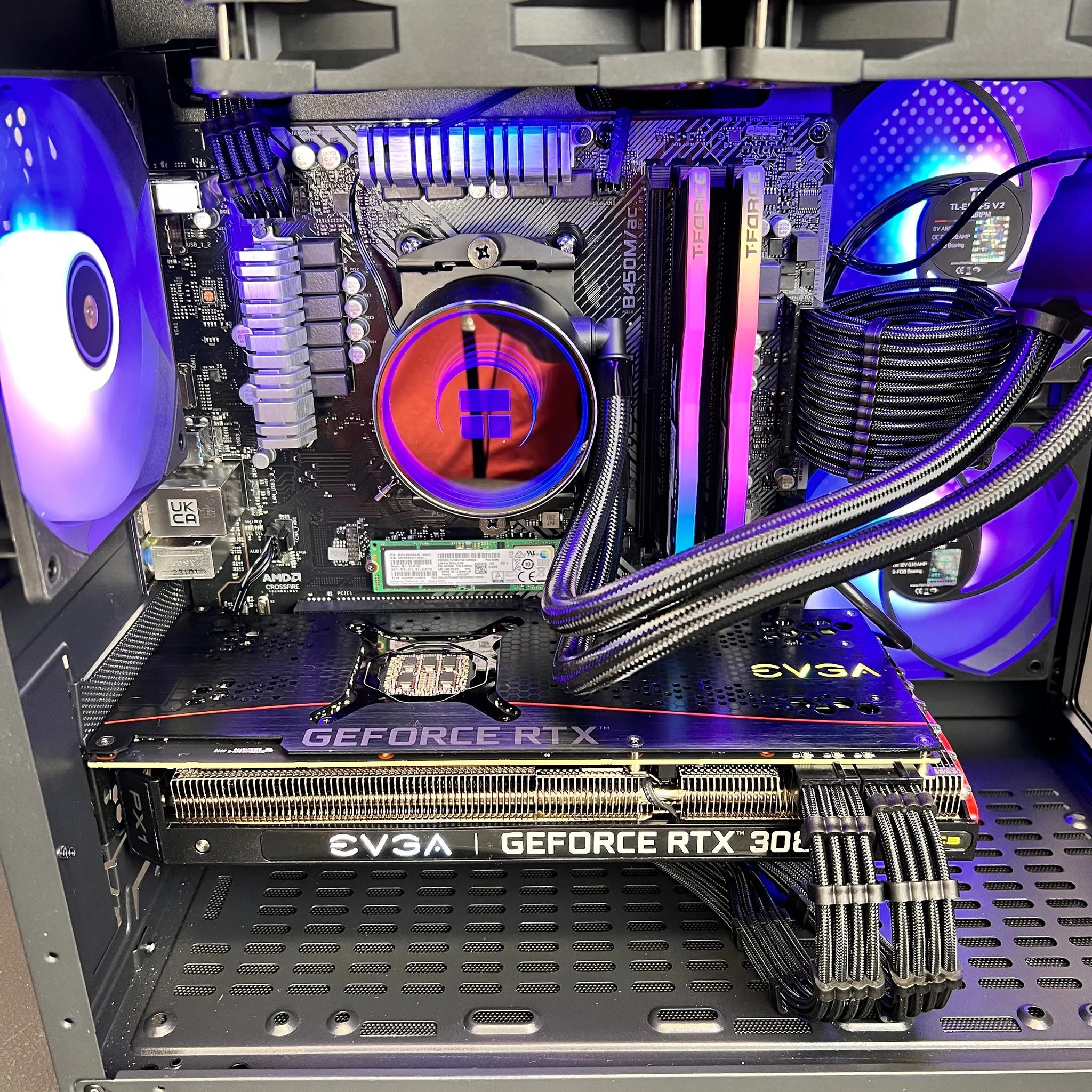 Ryzen 7 5700X RTX 3080 16GB RAM 1TB M.2 Wifi Win 11 Gaming PC