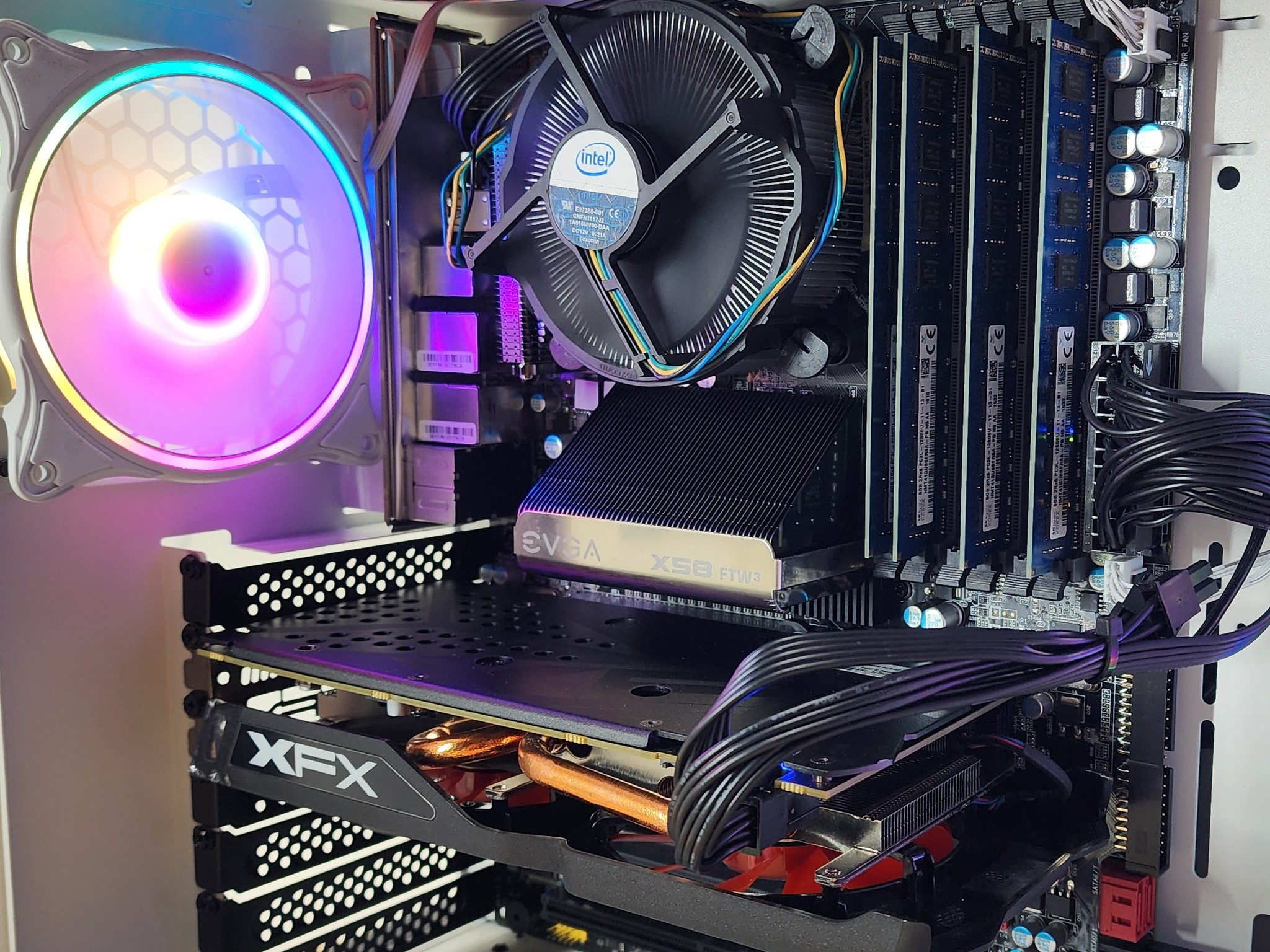 Gaming PC i7-950 32GB RAM 128GB SSD + 1TB HDD RX 580 8GB Windows 11 Computer
