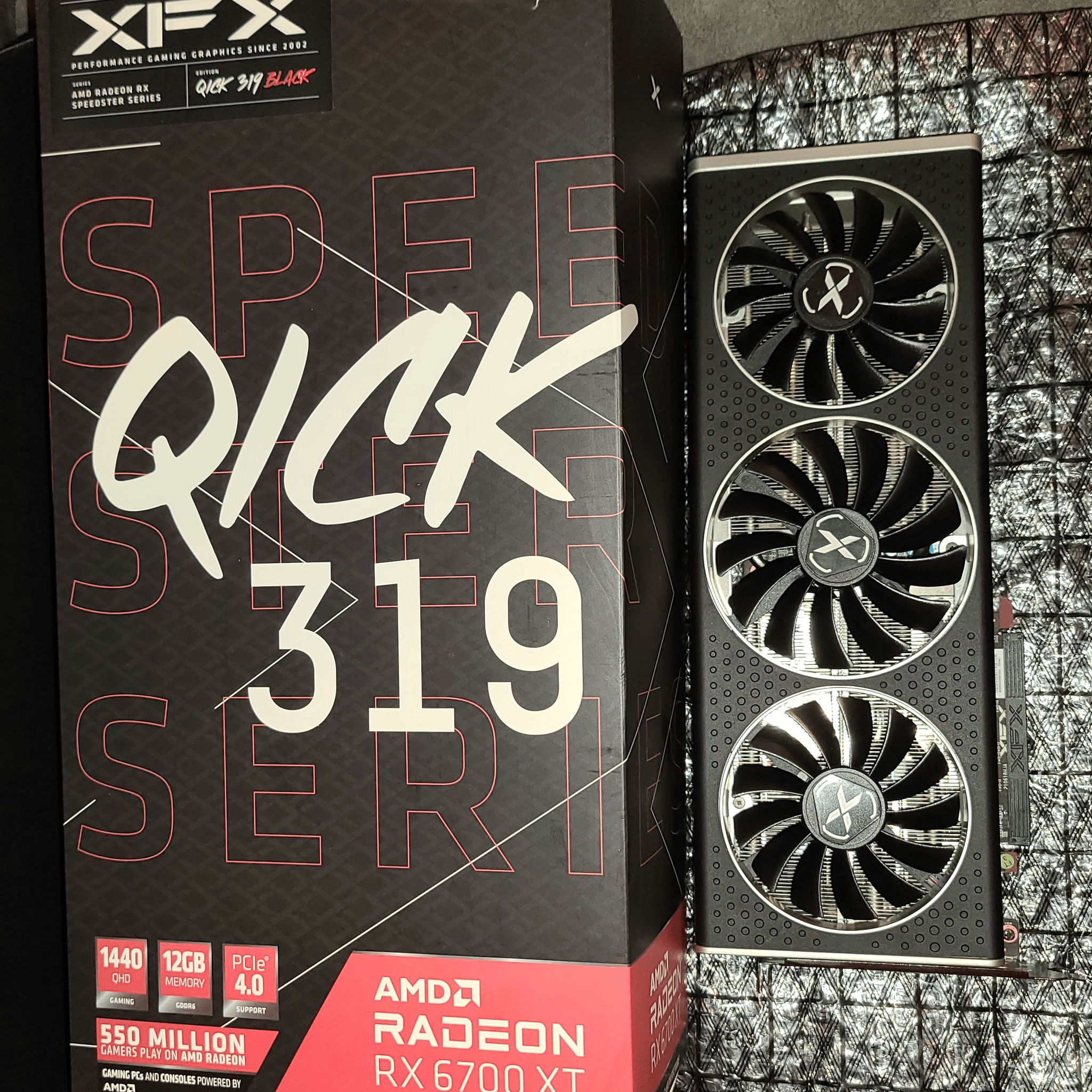 XTX QICK 319 Radeon RX 6700XT Video Card