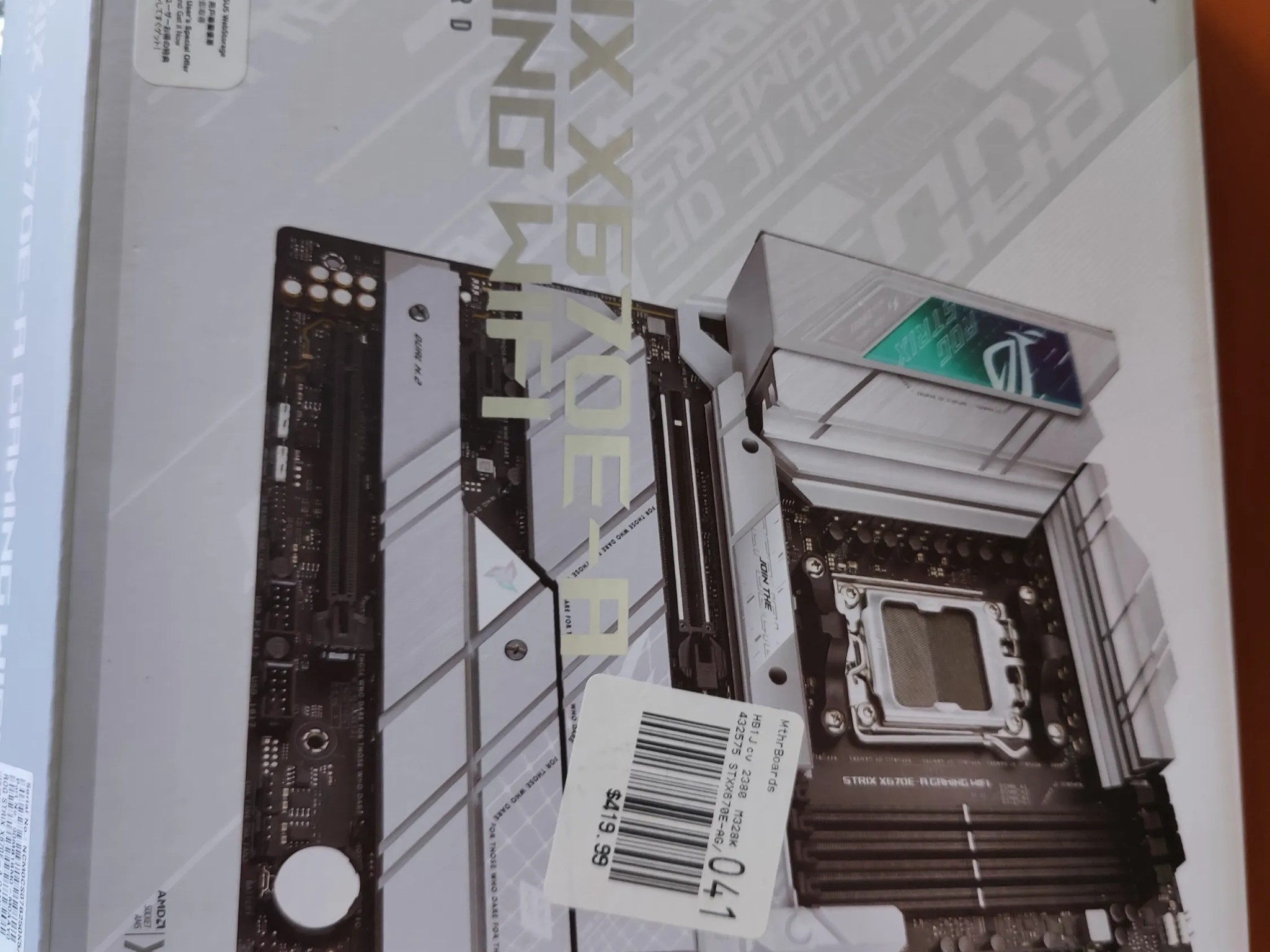 Asus strix X670e -A