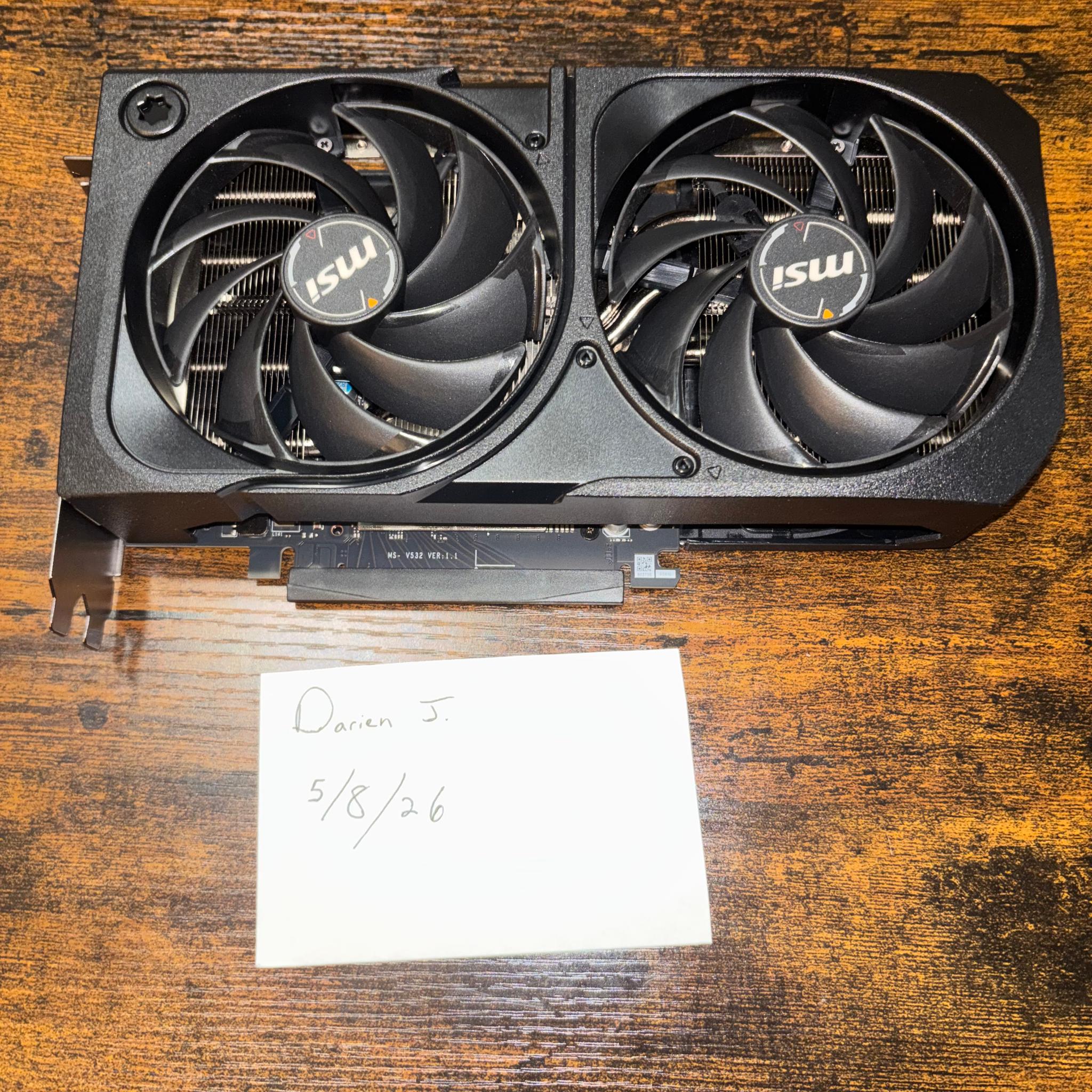 MSI GeForce RTX 5070 12G SHADOW 2X OC