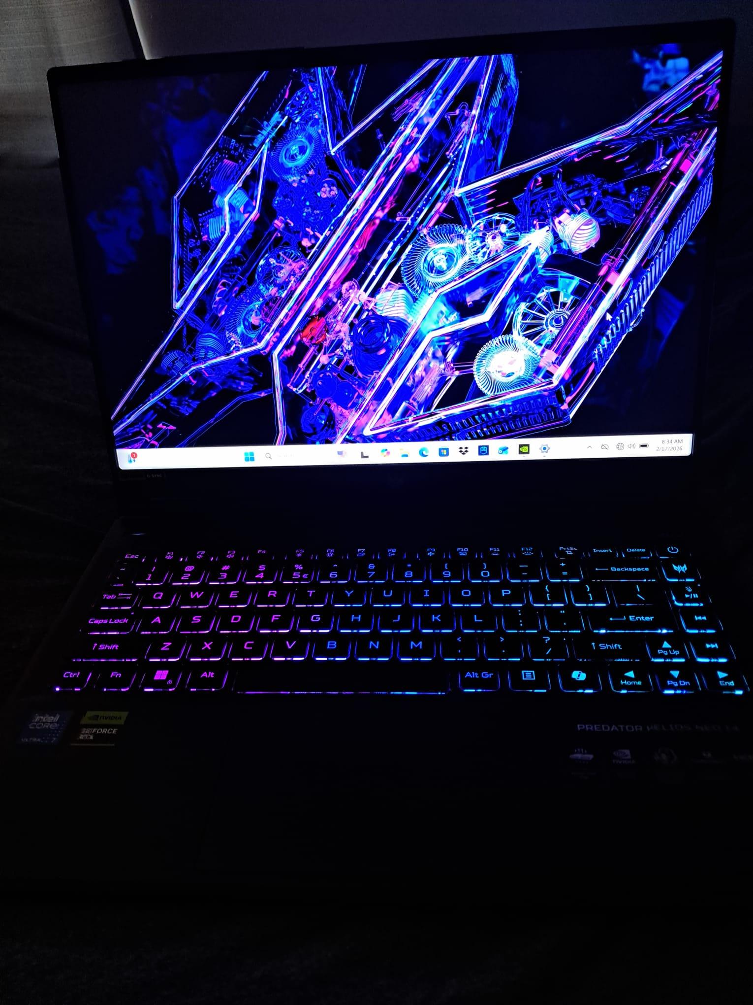 Acer Predator Neo 14 Rtx 4070 8GB Intel Ultra 7 155H 1TB 16GB Ram