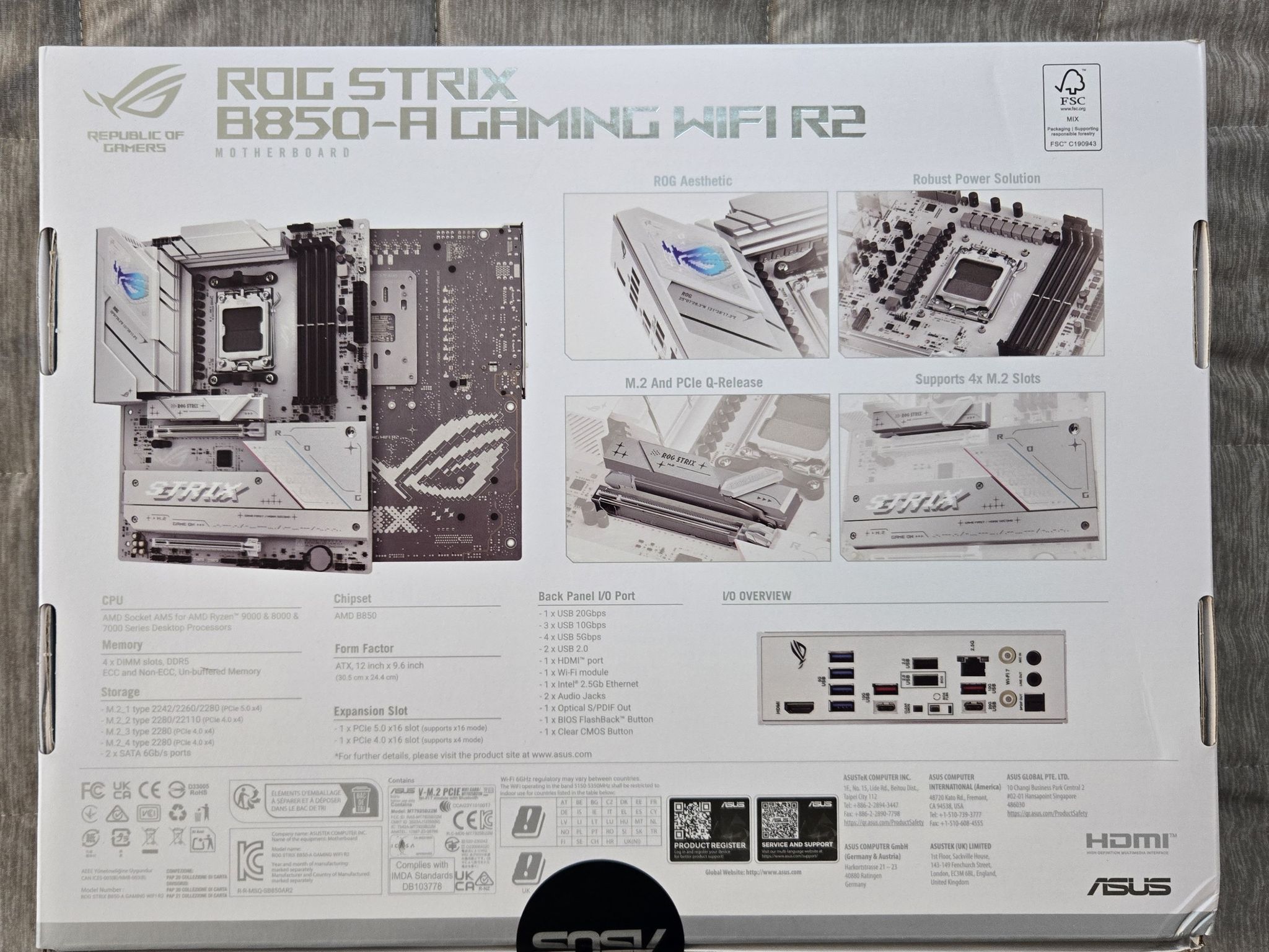 *Brand New In Box* ASUS ROG STRIX B850-A Gaming WIFI R2, AM5