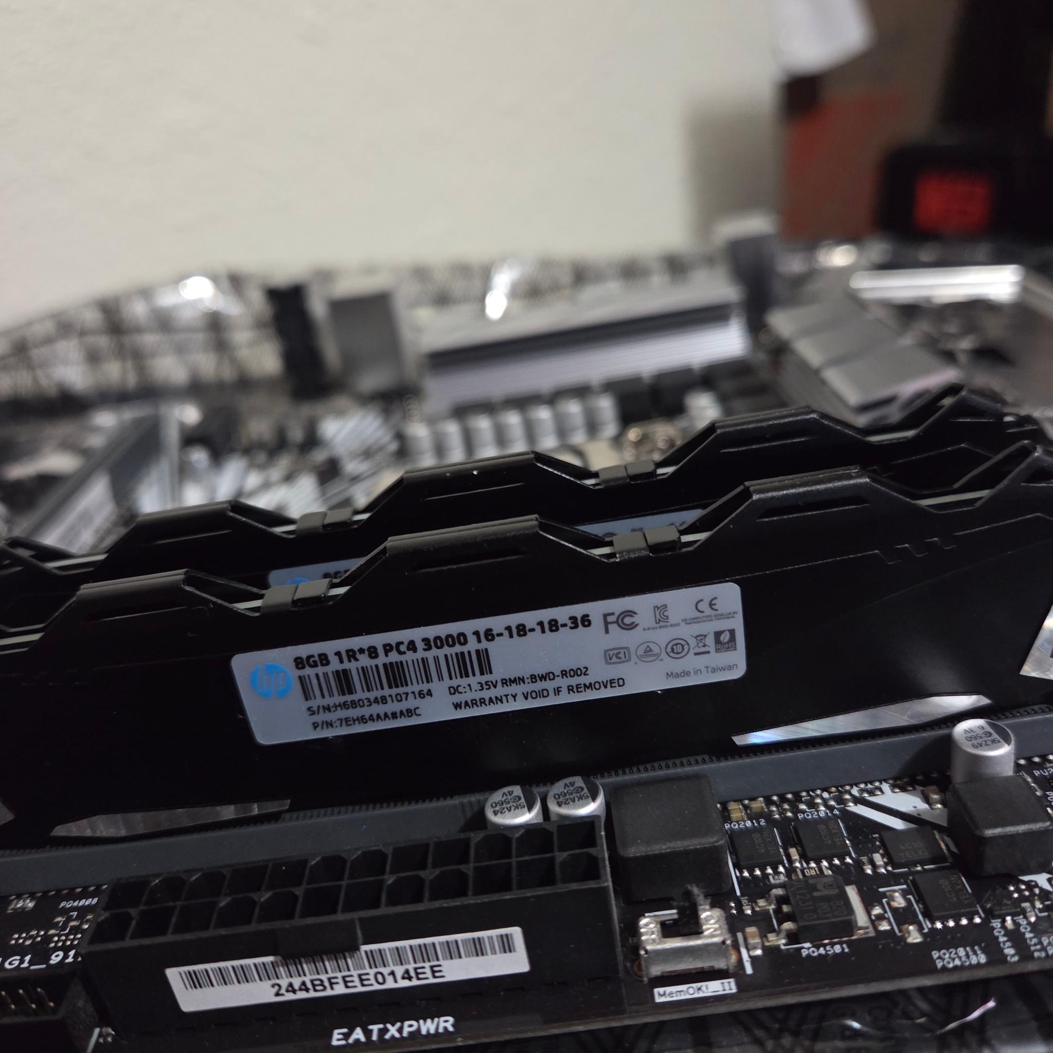 Intel I7 9700k + ASUS Z390-P + 16GB DDR4 3000 + New Rosewill Cooler