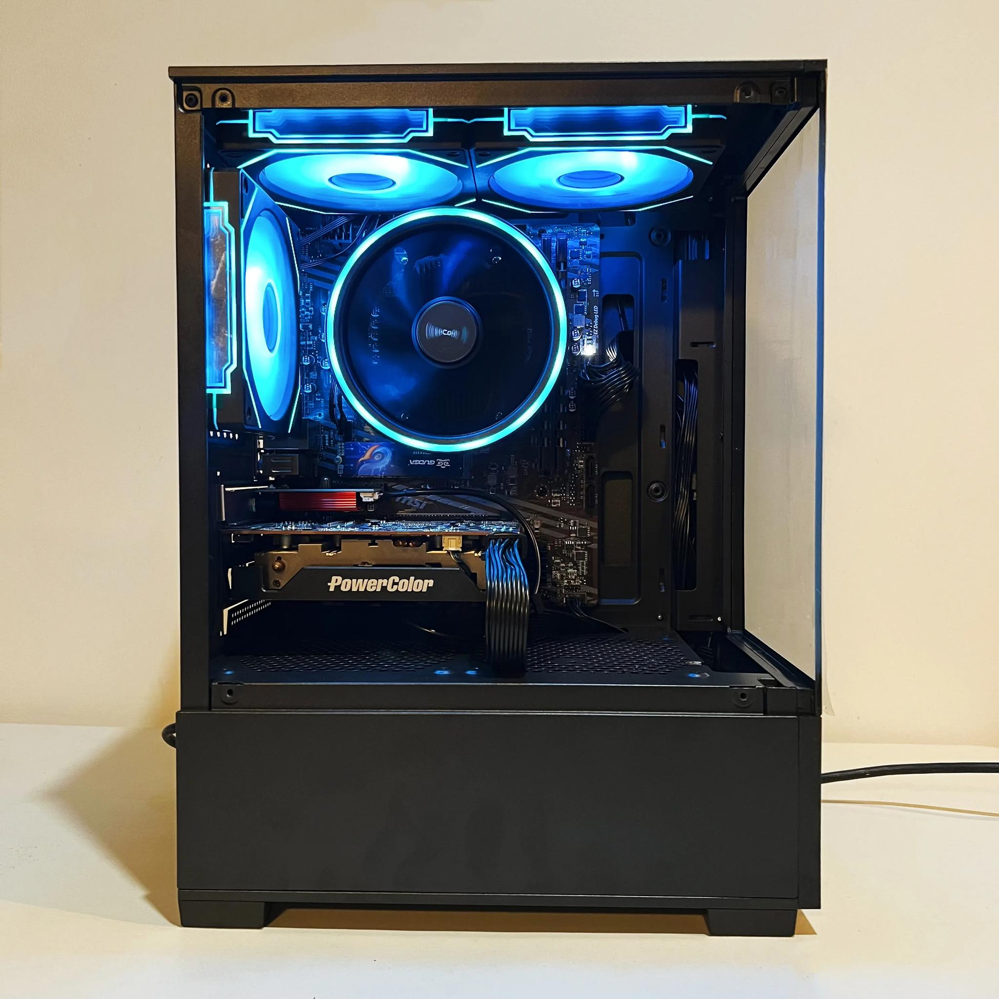 🔥SALE🔥 R5-5600|RX 6500XT|16GB RAM|WIFI|ARGB Fans|-DepxTech Pre-Built PC