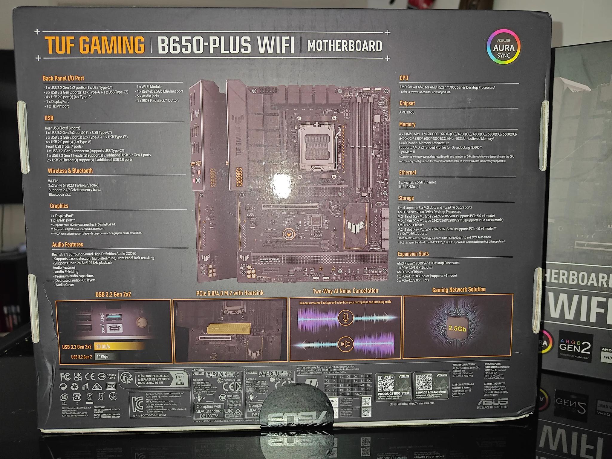 🔥🔥ASUS TUF GAMING B650-PLUS WIFI AM5 AMD ATX Motherboard w/ Warranty🔥🔥