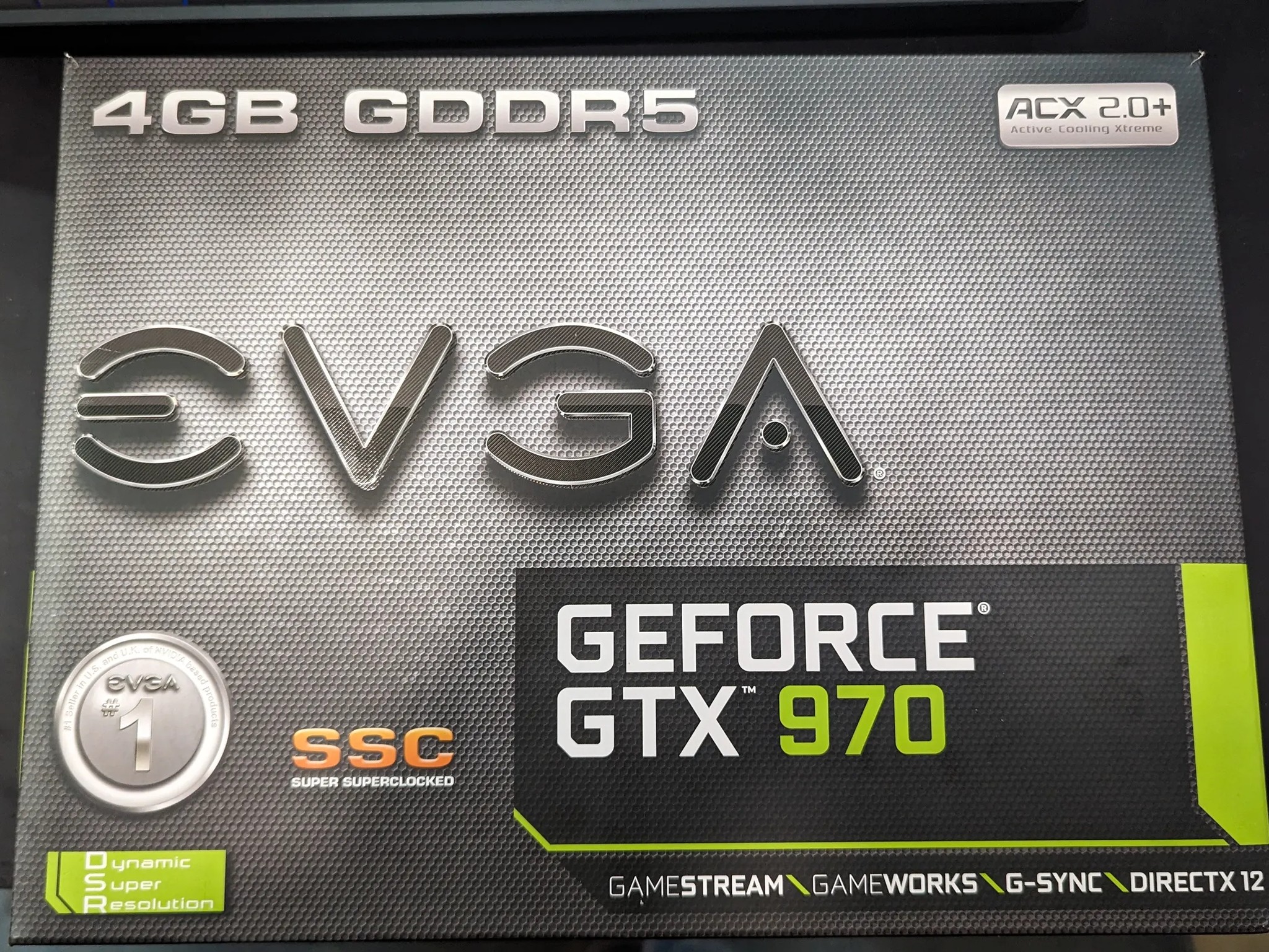 EVGA GeForce GTX 970 4GB SSC Gaming ACX 2.0+ Cooling Graphics Card (04G-P4-3975-KR)