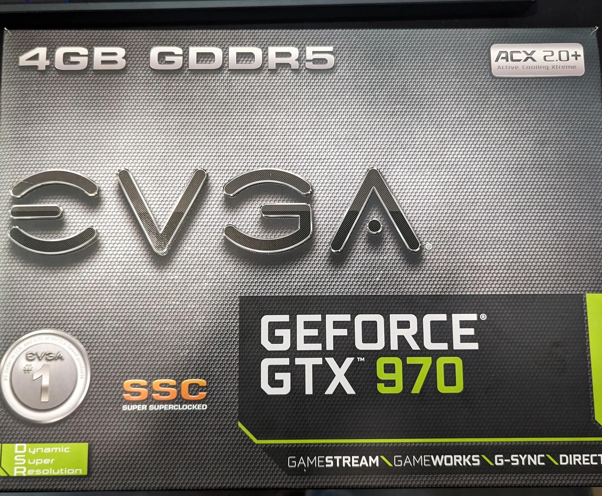 EVGA GeForce GTX 970 4GB SSC Gaming ACX 2.0+ Cooling Graphics Card (04G-P4-3975-KR)