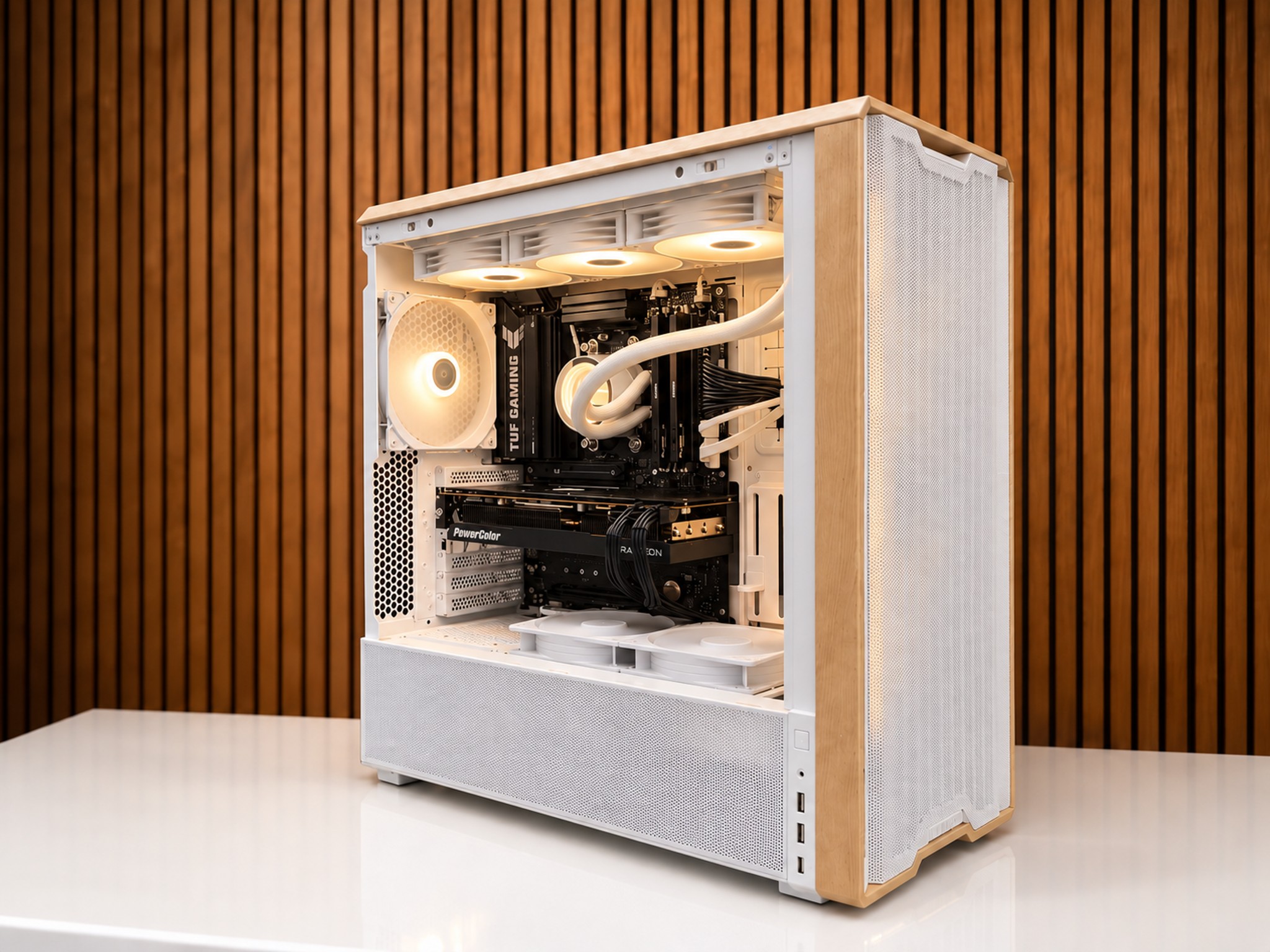 White Build | RX 7800XT 16GB |Ryzen 7 7700 | 32GB DDR5 | 1TB NVME | 850W |Win 11 | WIFI
