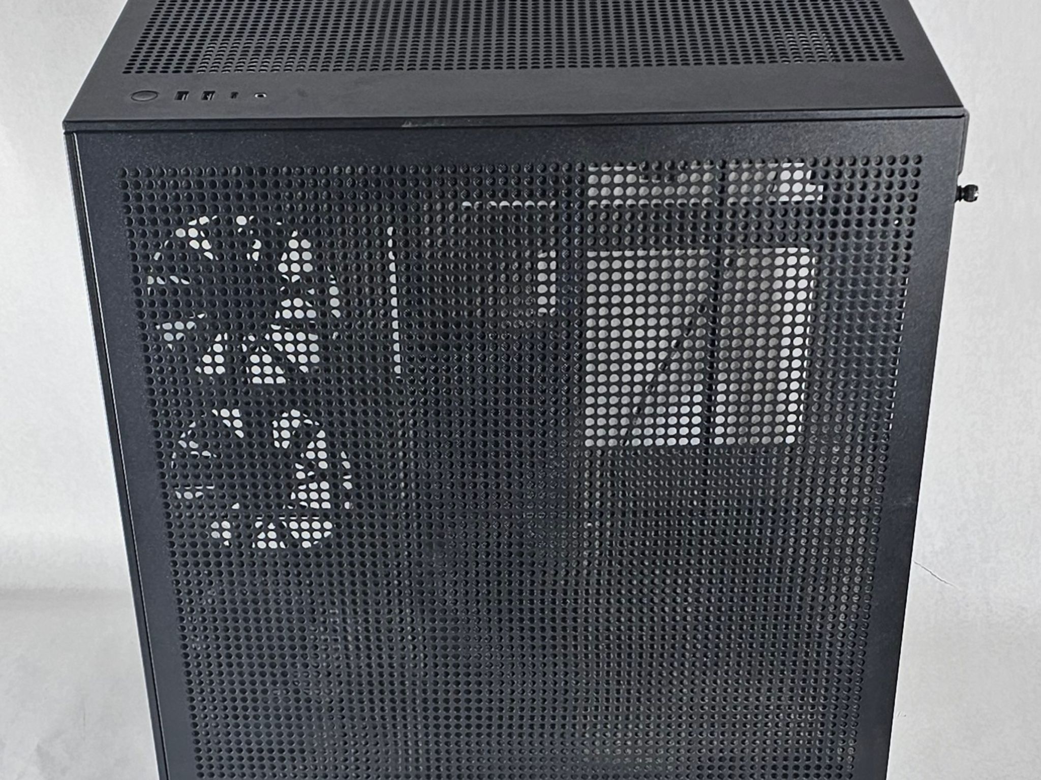 Black NZXT PC Case with Tempered Glass w/ 4 Fans