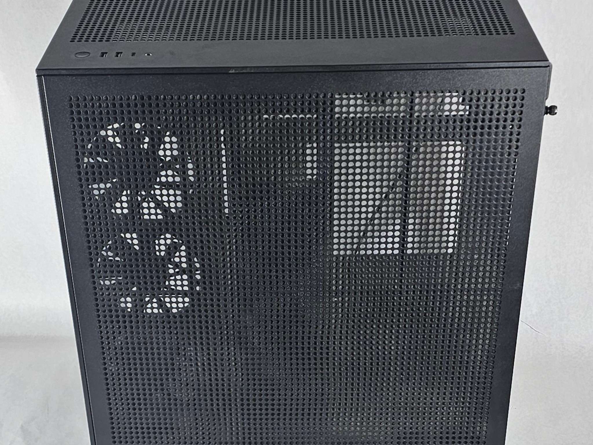 Black NZXT PC Case with Tempered Glass w/ 4 Fans