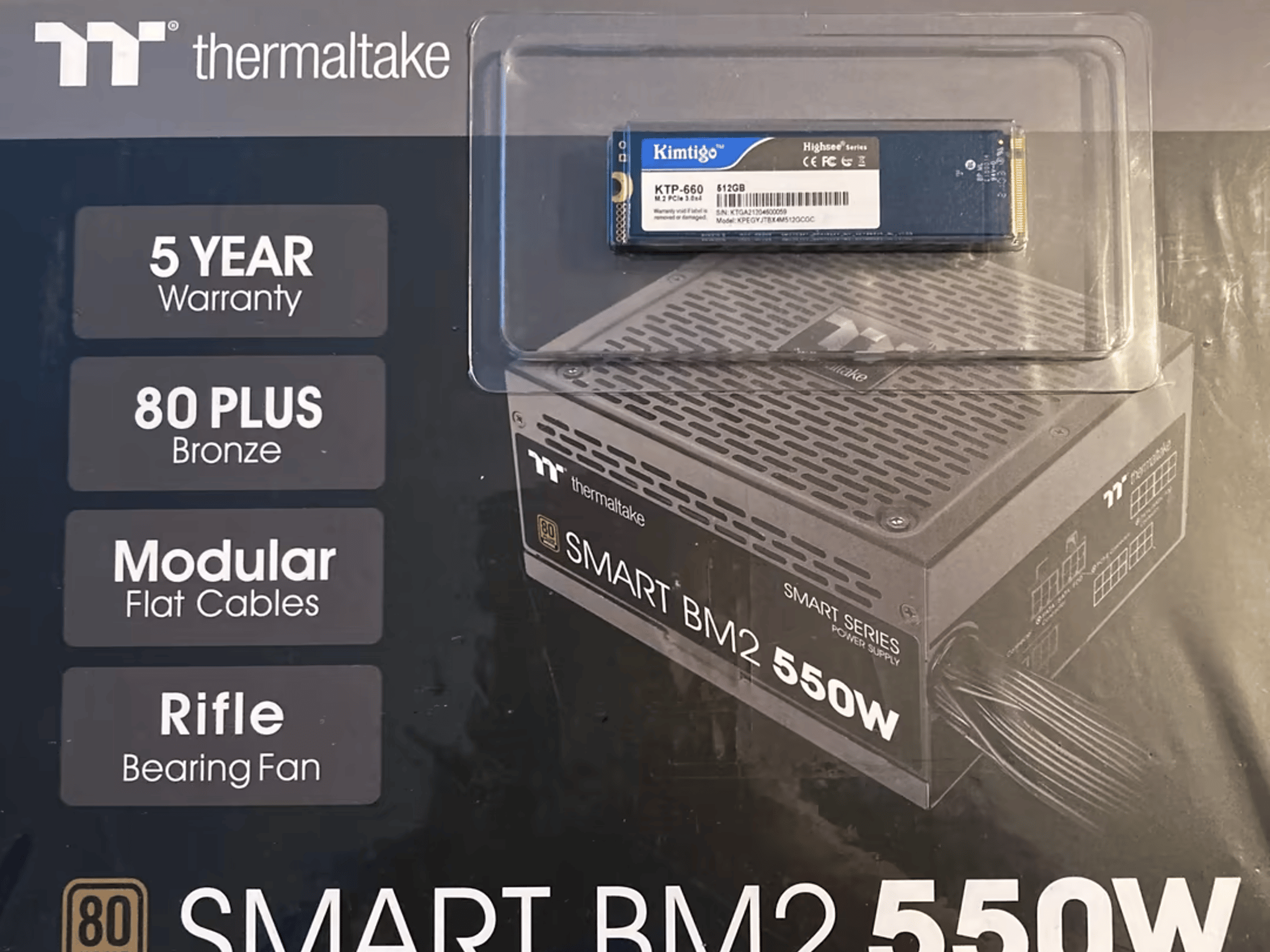 Thermaltake Smart Bm2 and Kintigo ssd Combo