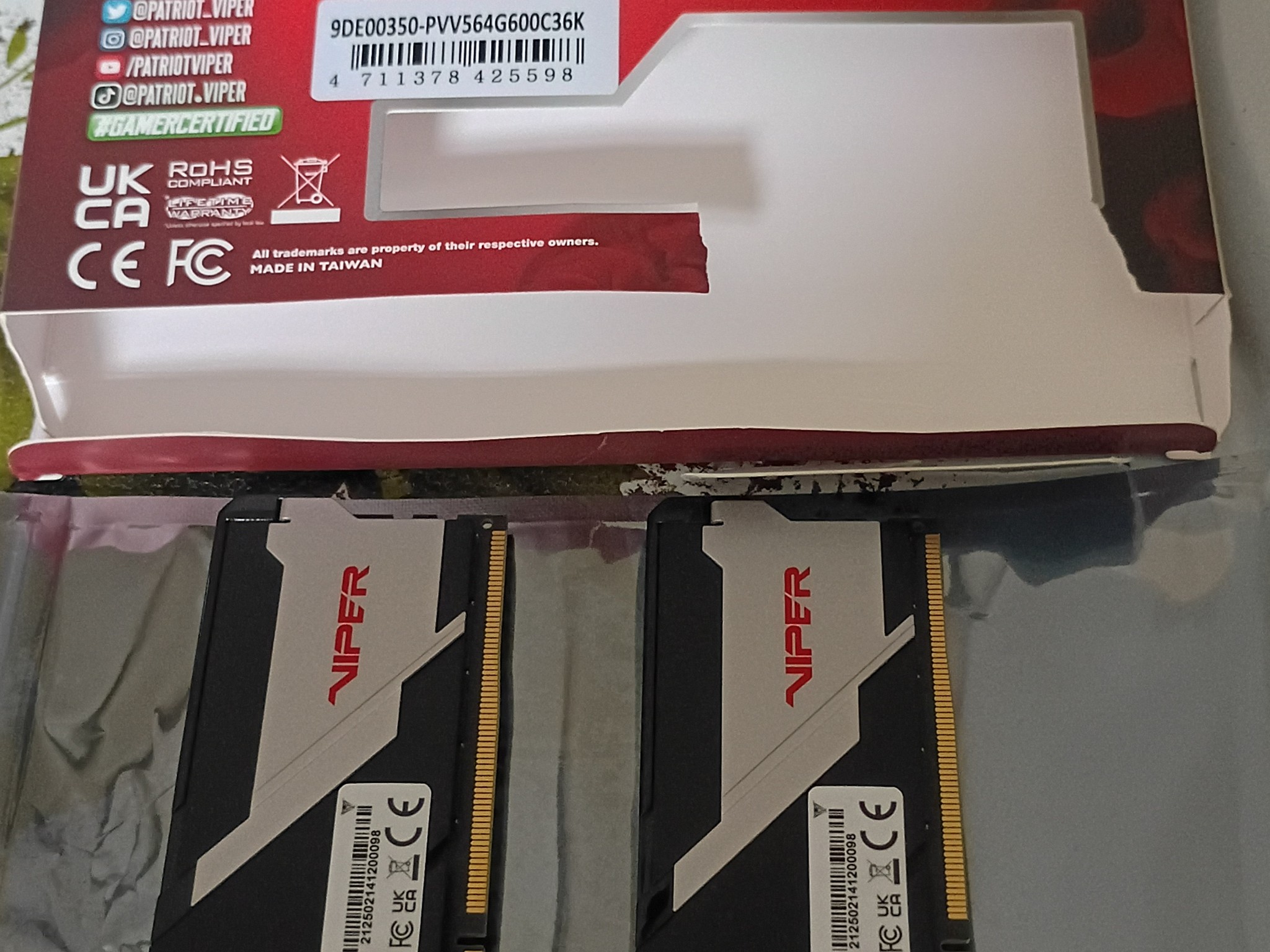 Patriot Viper Venom 64GB (2x32GB) DDR5-6000 CL36