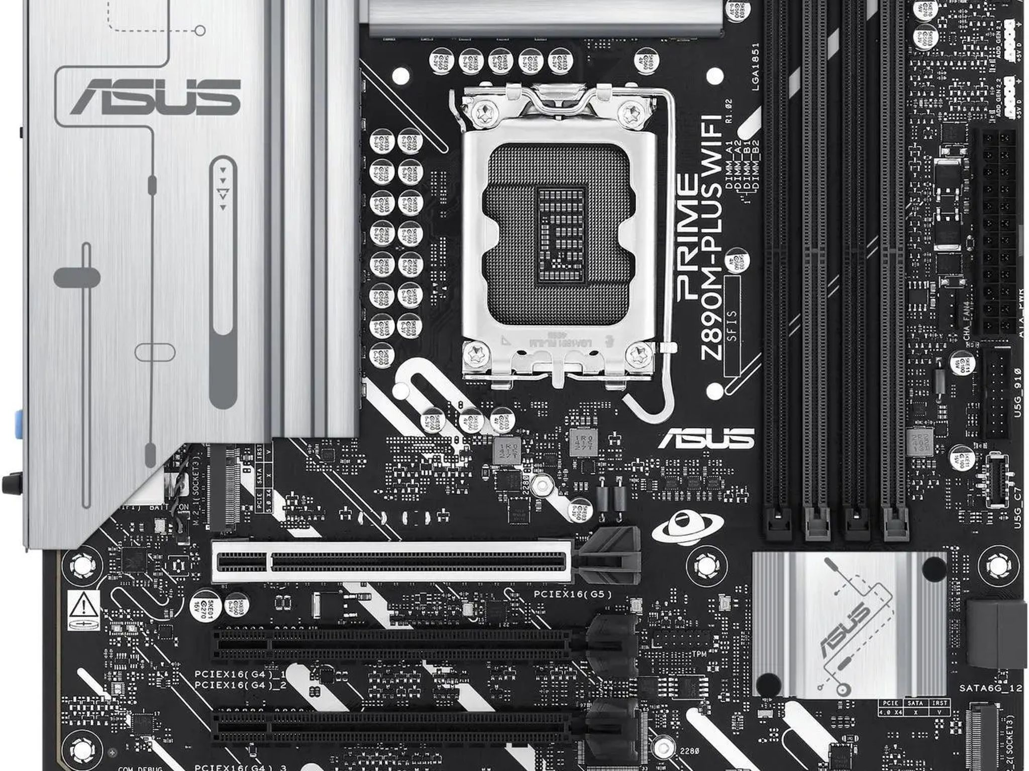 ASUS PRIME Z890M-PLUS WIFI Intel LGA 1851 mATX DDR5 Desktop Motherboard