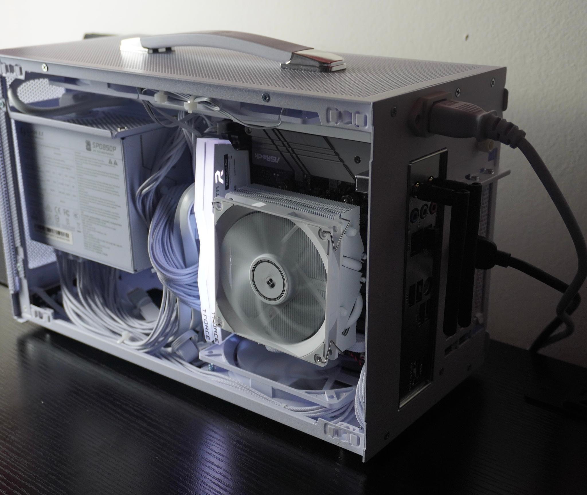 White Mini-ITX Gaming PC | RTX 4060 8GB, 1TB SSD, Ryzen 5 5500, 16GB DDR4-3200