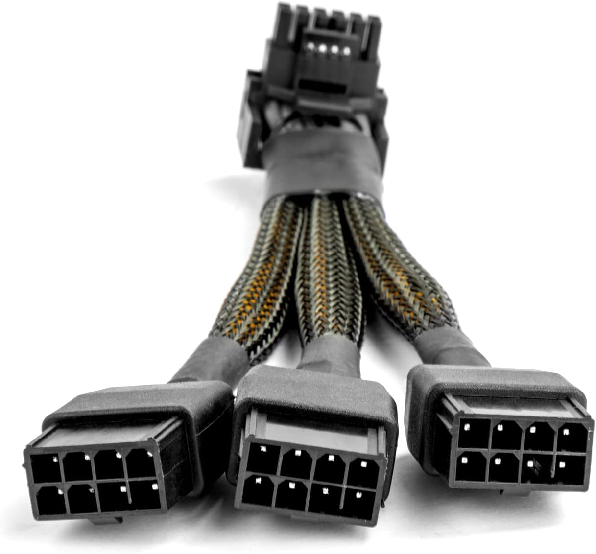 3X 8 Pin 16AWG PCIE 5.0 12VHPWR 600W 90 Degree Right Angle 16 Pin 12+4Pin Supply Adapter