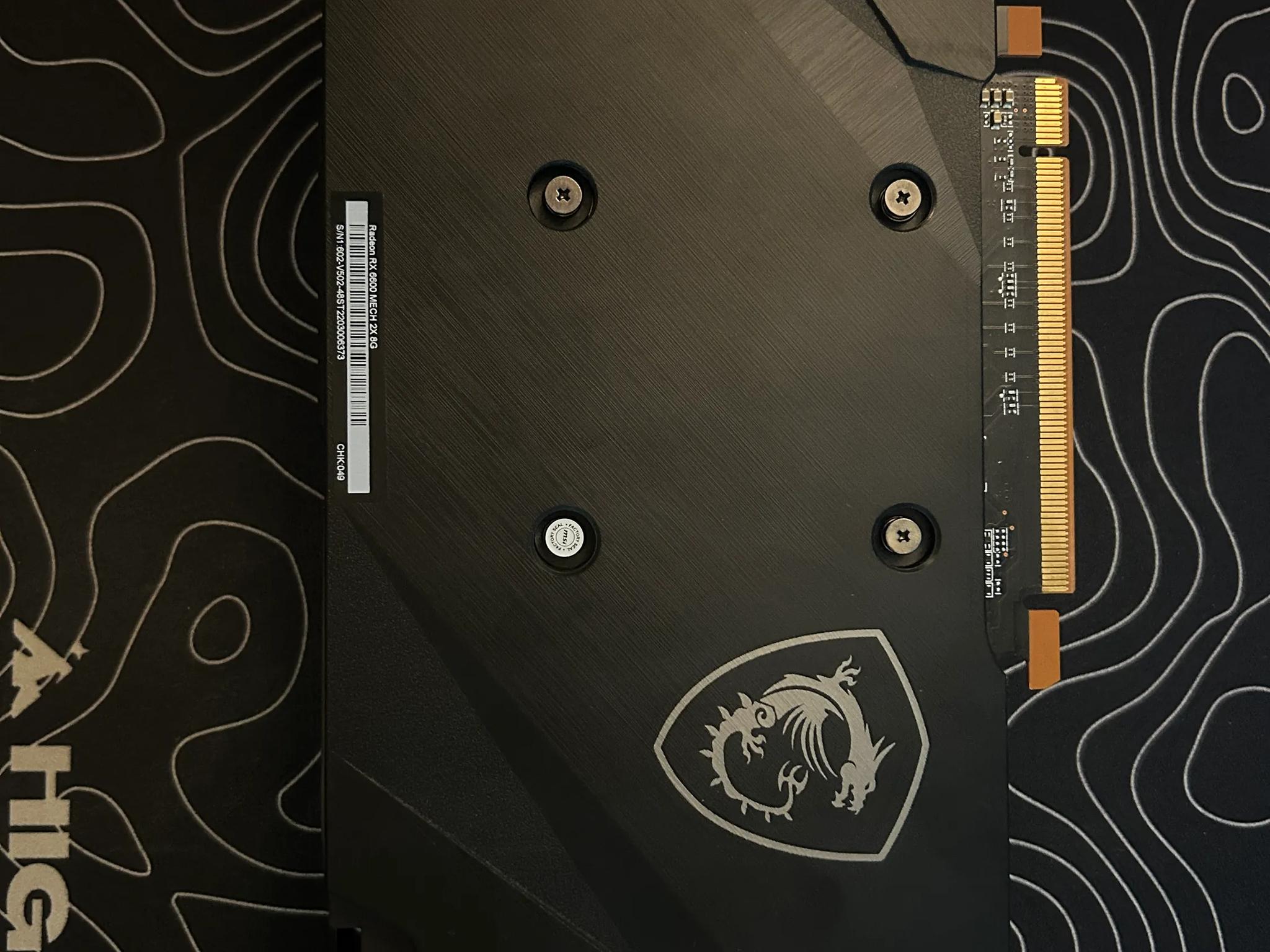 MSI Radeon RX 6600 XT MECH 2X OC 8GB GDDR6 Graphics Card