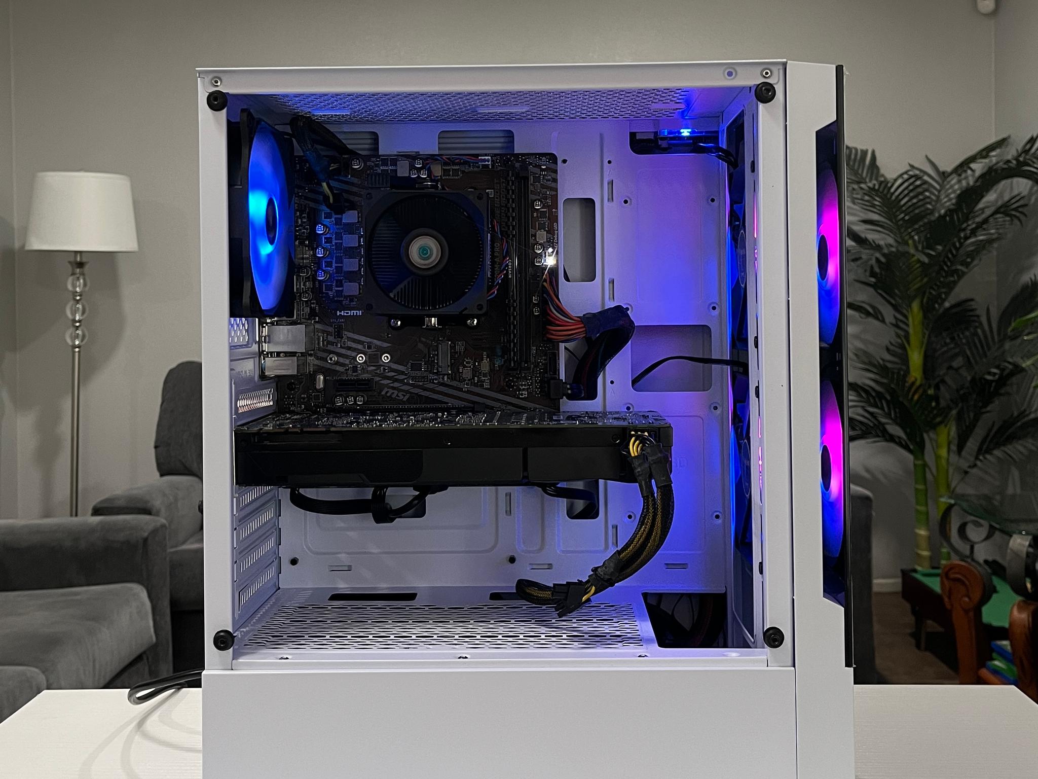 GTX 1080 8GB, Ryzen 5 2600X, 8GB RAM | White RGB Gaming Computer/PC
